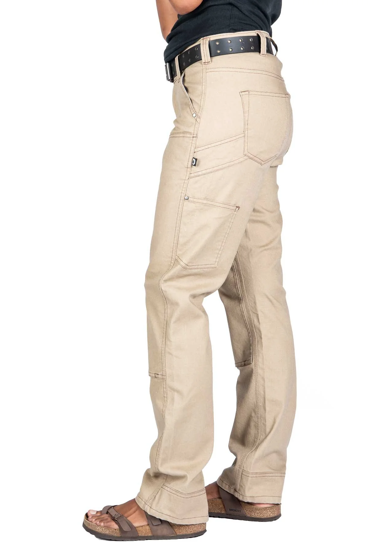 Anna Taskpant in Khaki Canvas - Image 4