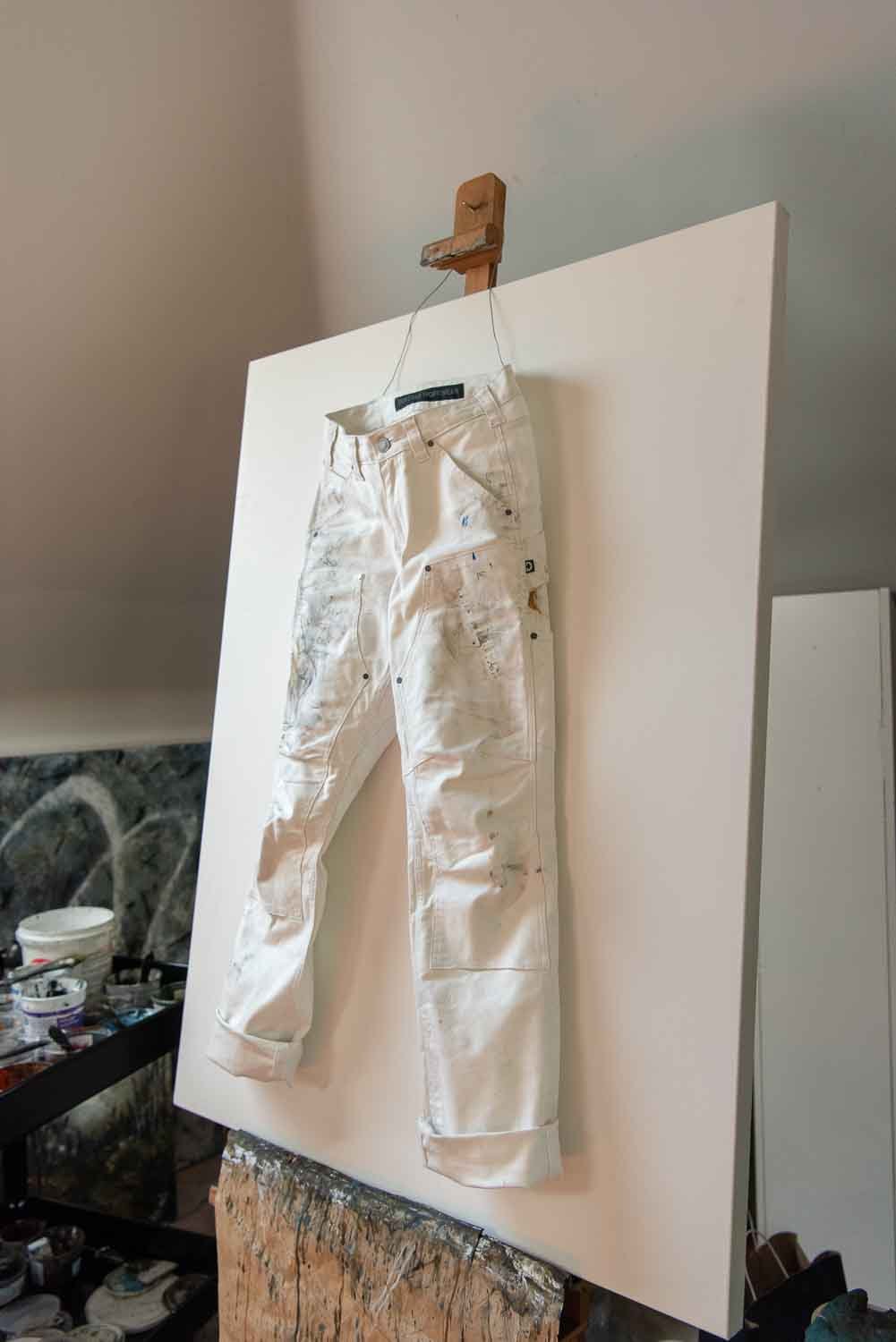 Anna Taskpant in Painter's White Canvas - Image 5