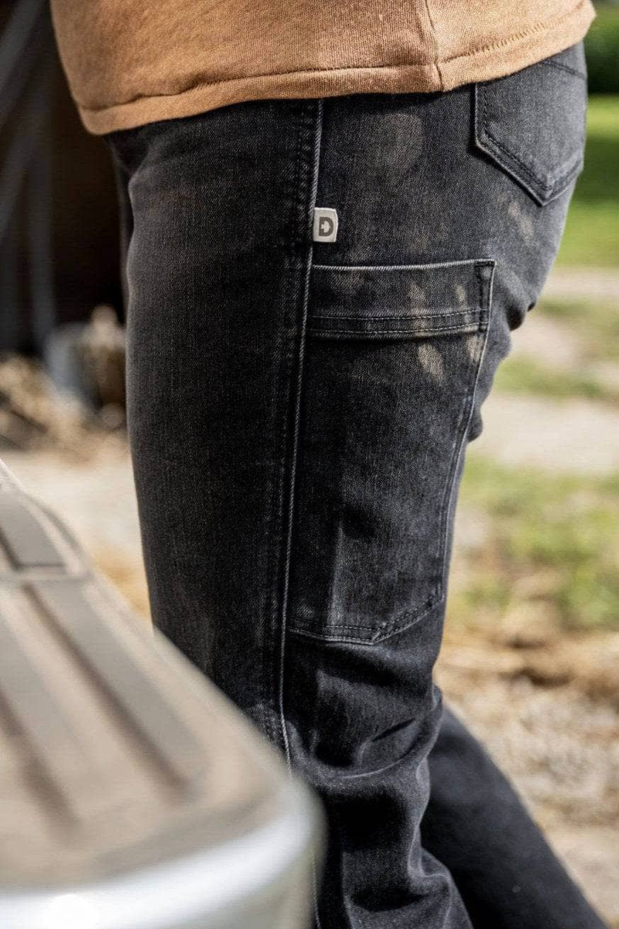 John Deere X Dovetail Workwear Into Town Bootcut Jean in Classic Black - Image 5