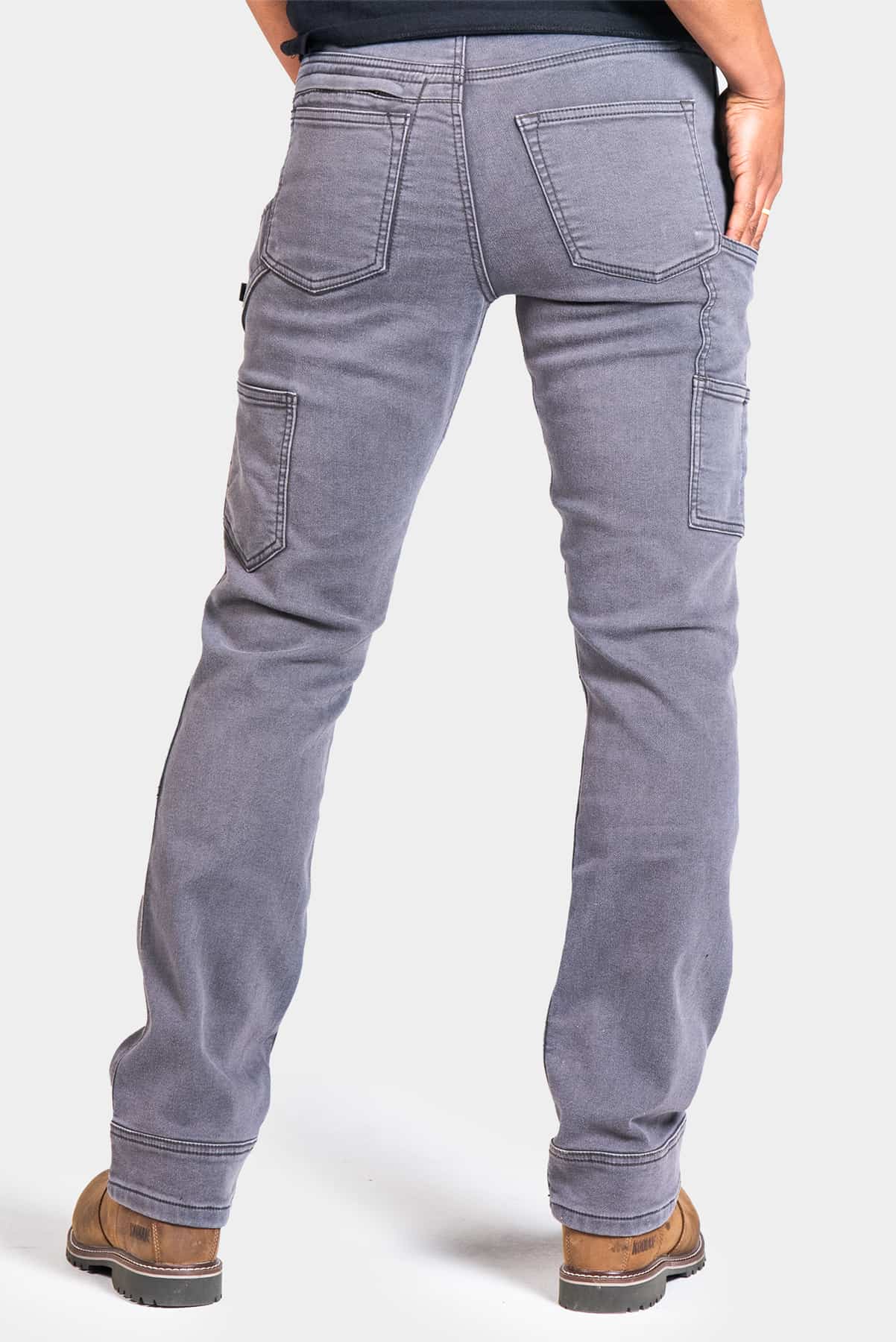Britt Utility in Grey Thermal Denim - Image 5