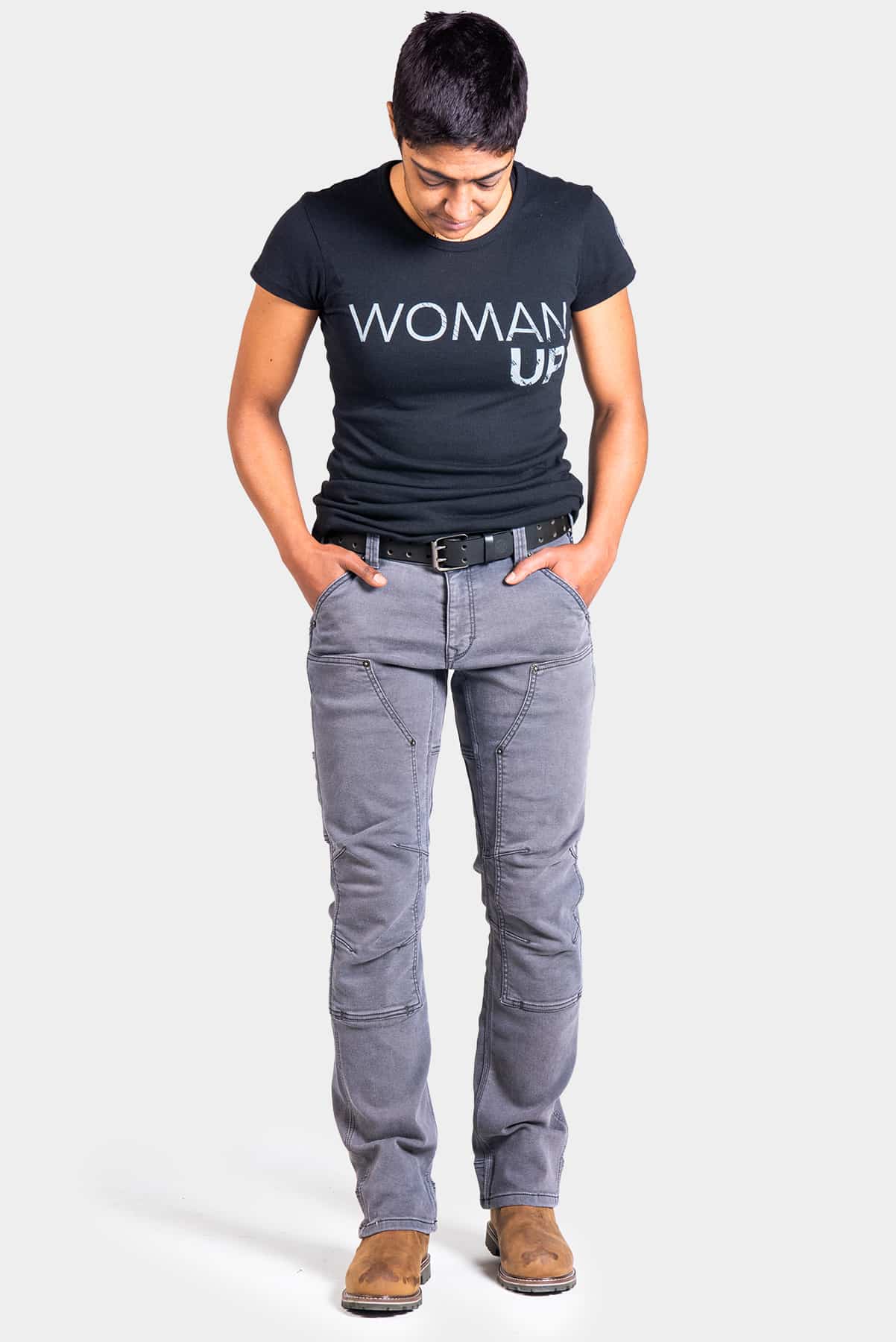 Britt Utility in Grey Thermal Denim - Image 6