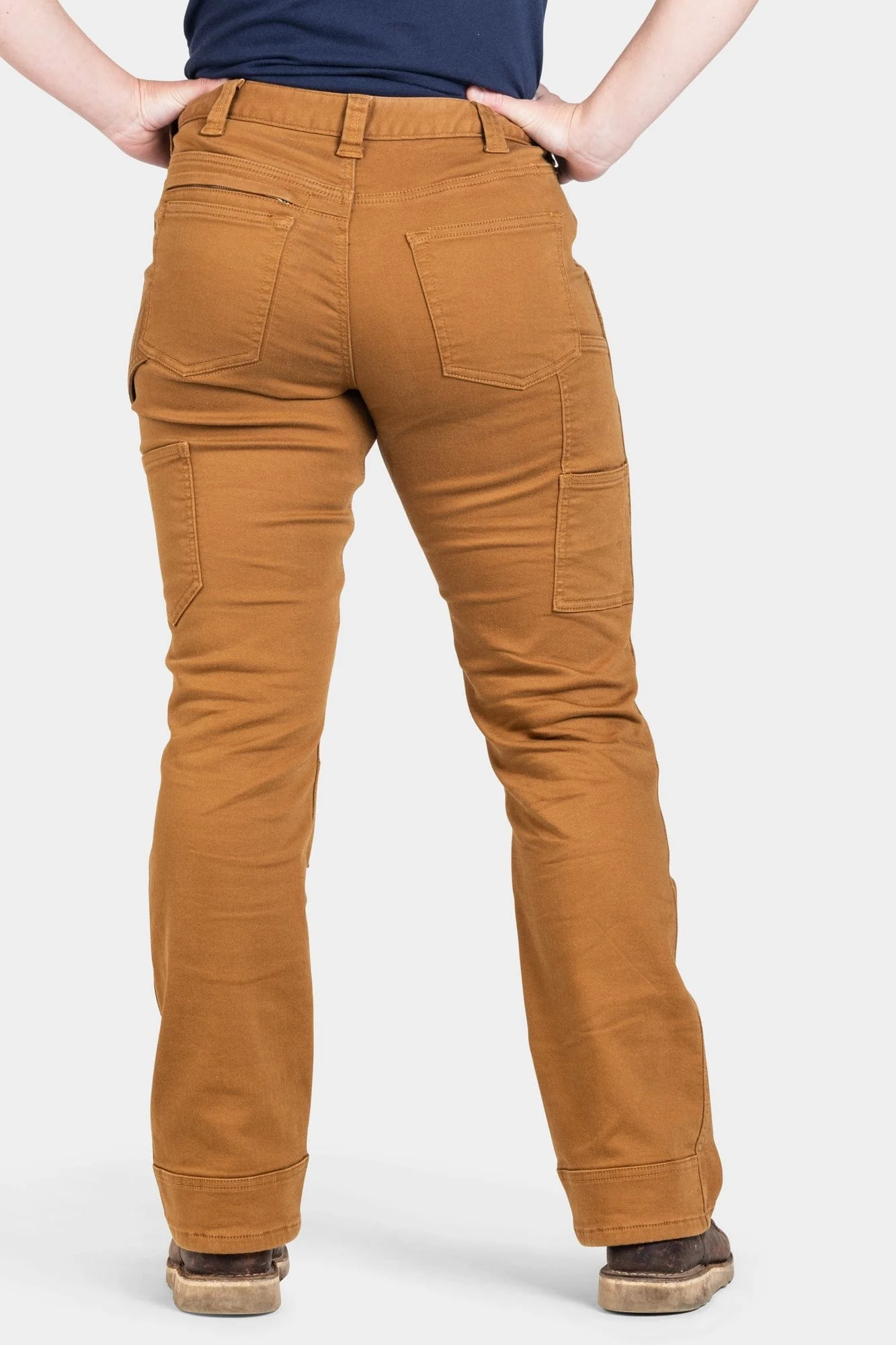 Britt Utility in Saddle Brown Stretch Thermal Denim - Image 6
