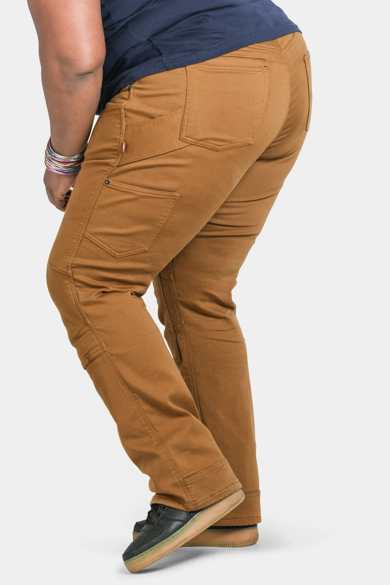Britt Utility in Saddle Brown Stretch Thermal Denim - Image 9