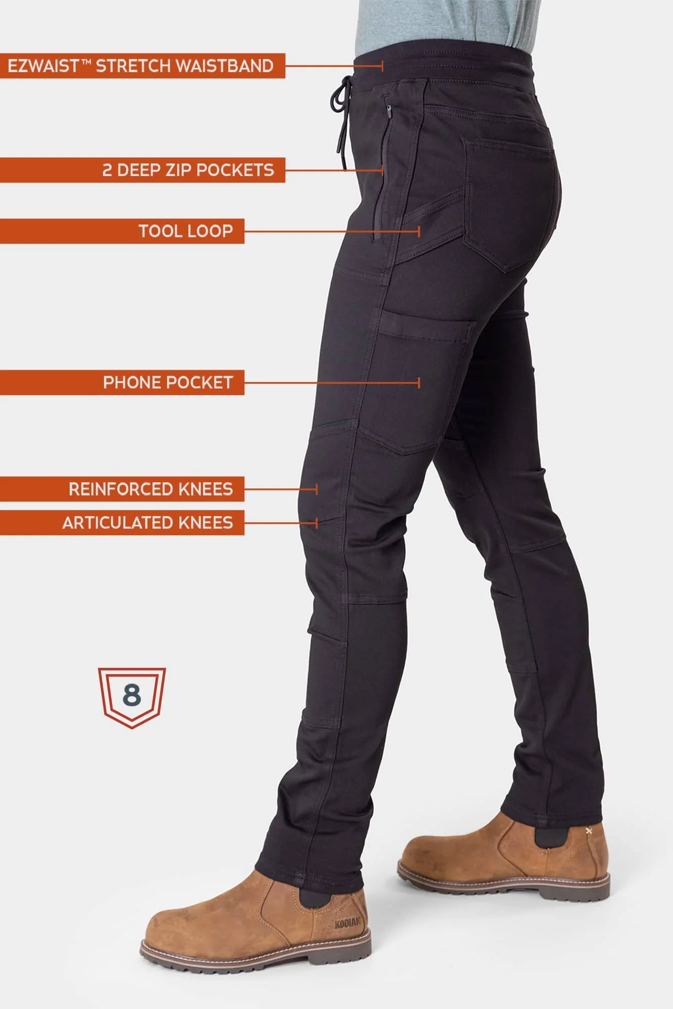 Christa X DIY Pant in Black Denim - Image 10
