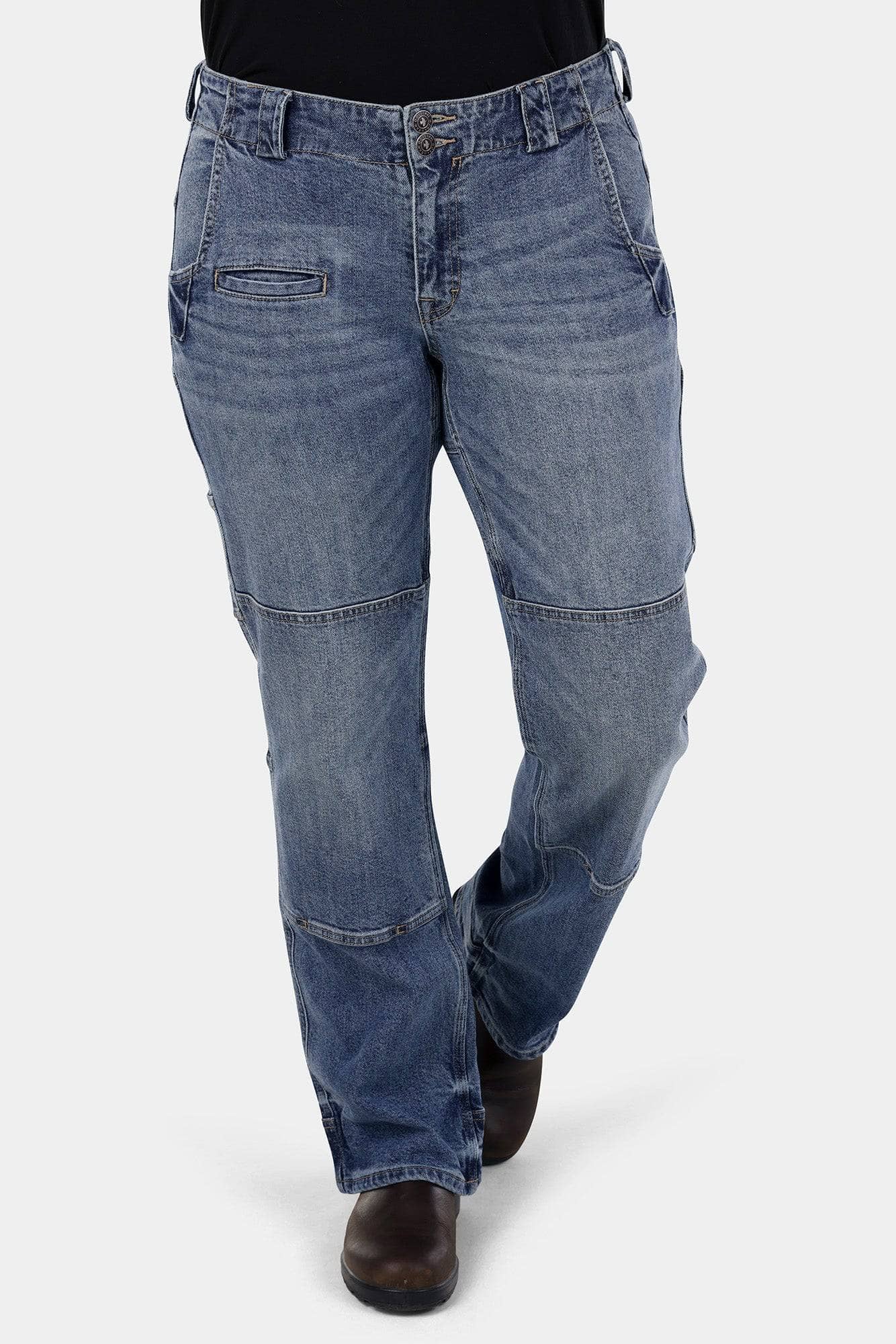 Day Construct Work Pant in Vintage Stretch Denim - Image 4