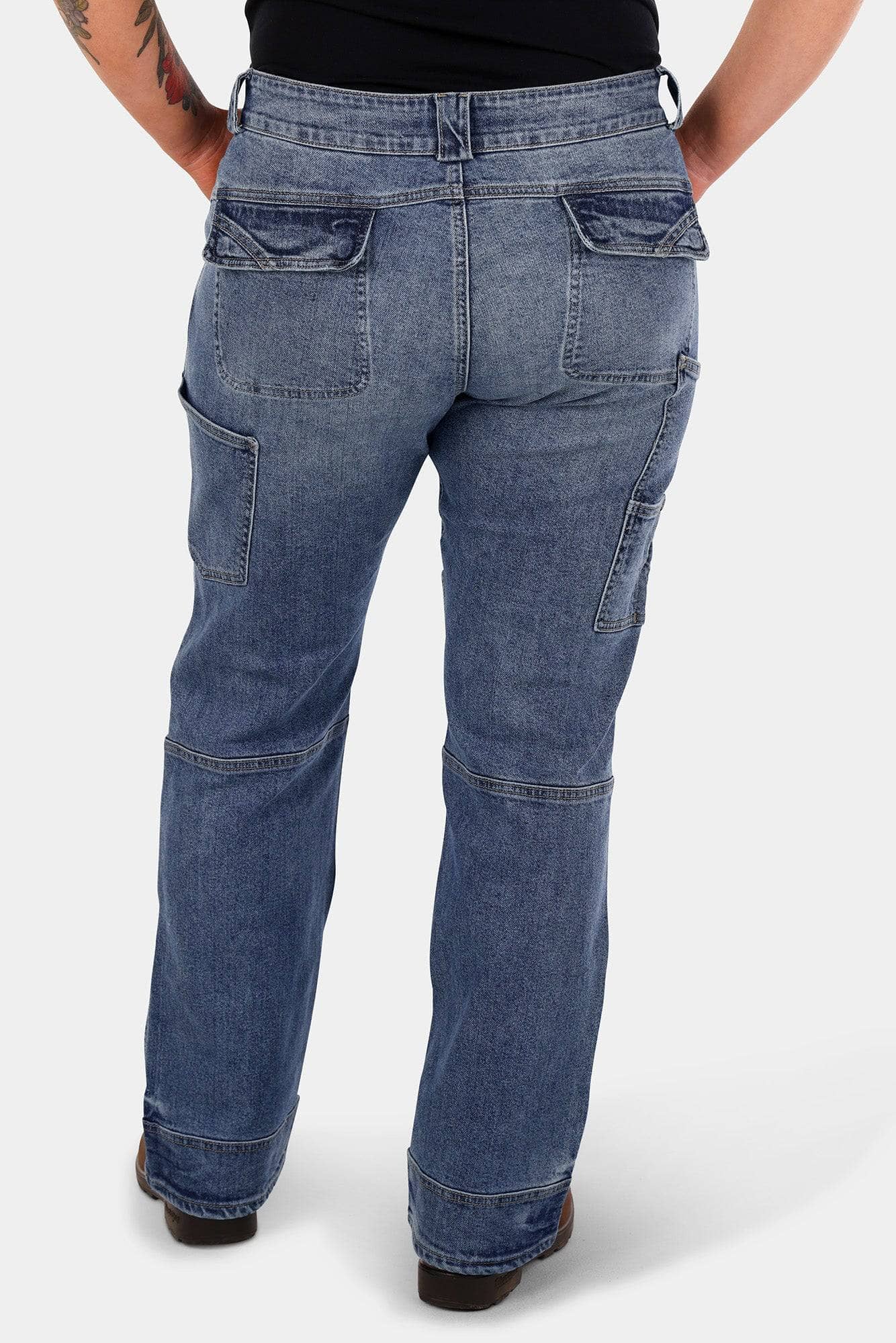 Day Construct Work Pant in Vintage Stretch Denim - Image 5