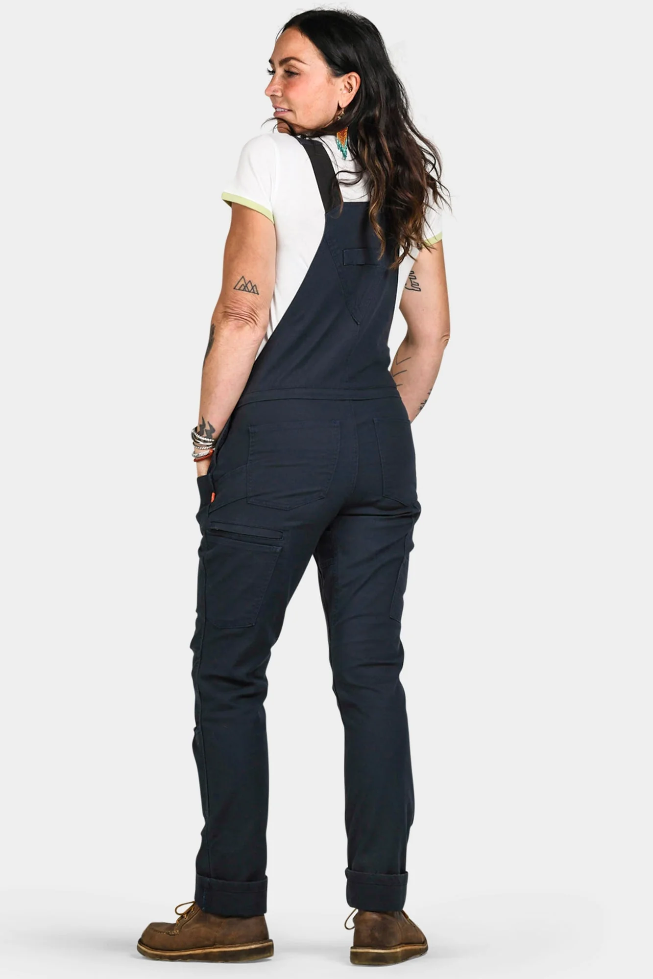 Freshley Drop Seat Overalls in Navy Canvas - Image 3