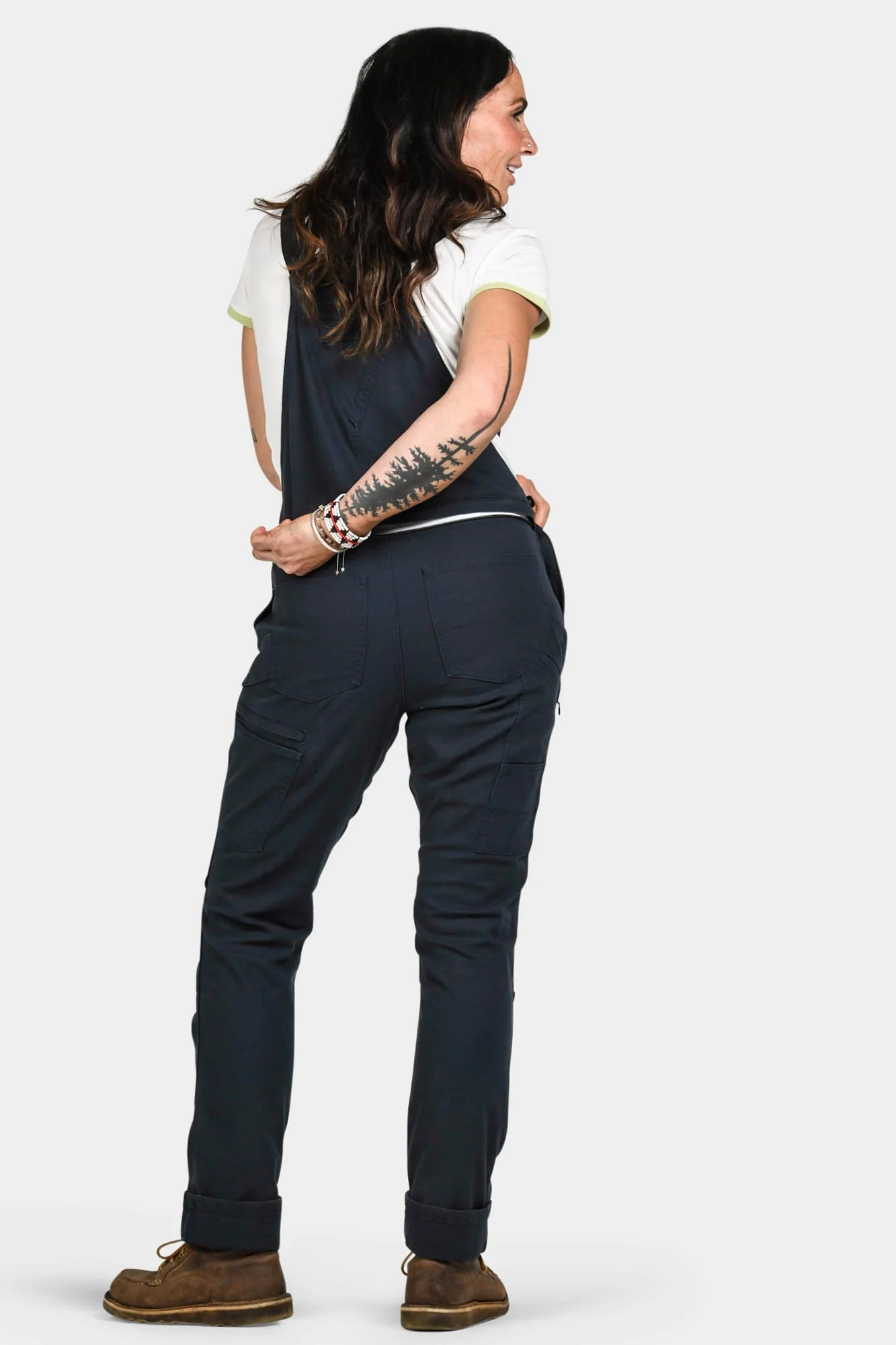 Freshley Drop Seat Overalls in Navy Canvas - Image 5