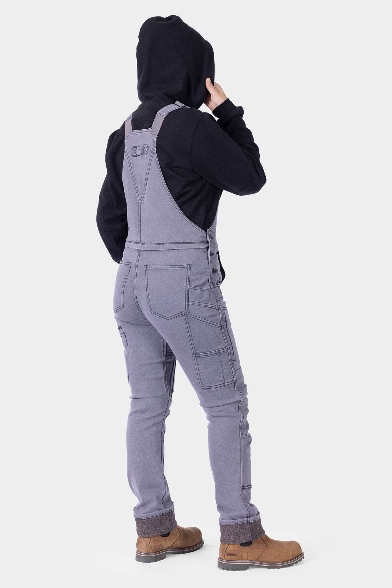 Freshley HotSwap® Drop Seat Overalls in Grey - Image 4