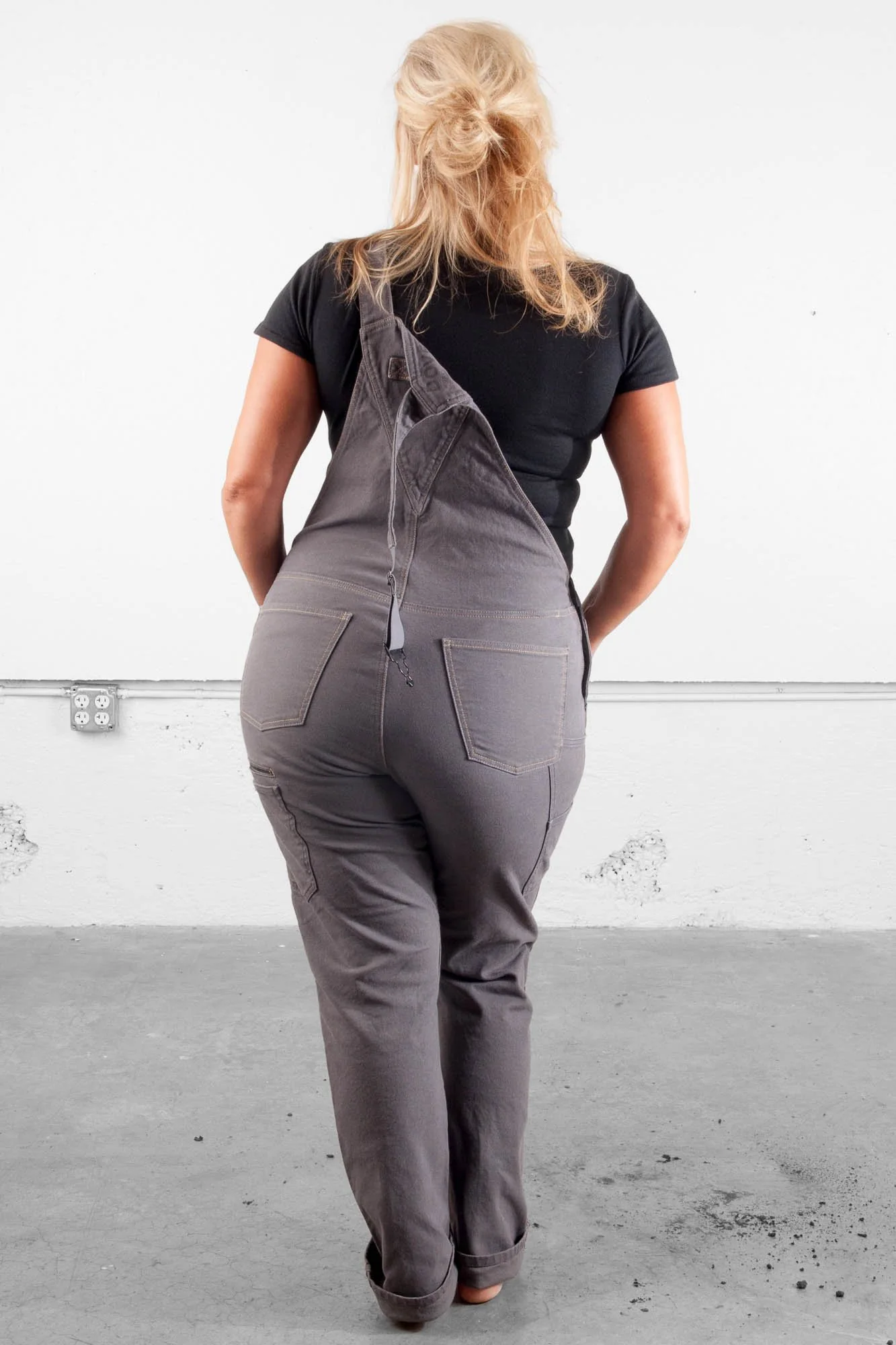 Freshley Overalls in Grey Canvas - Image 7