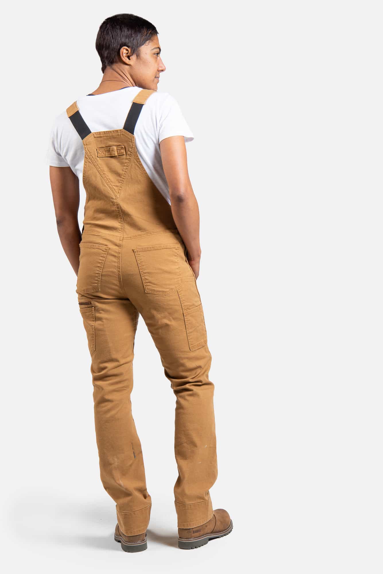 Freshley Overalls in Saddle Brown Canvas - Image 4