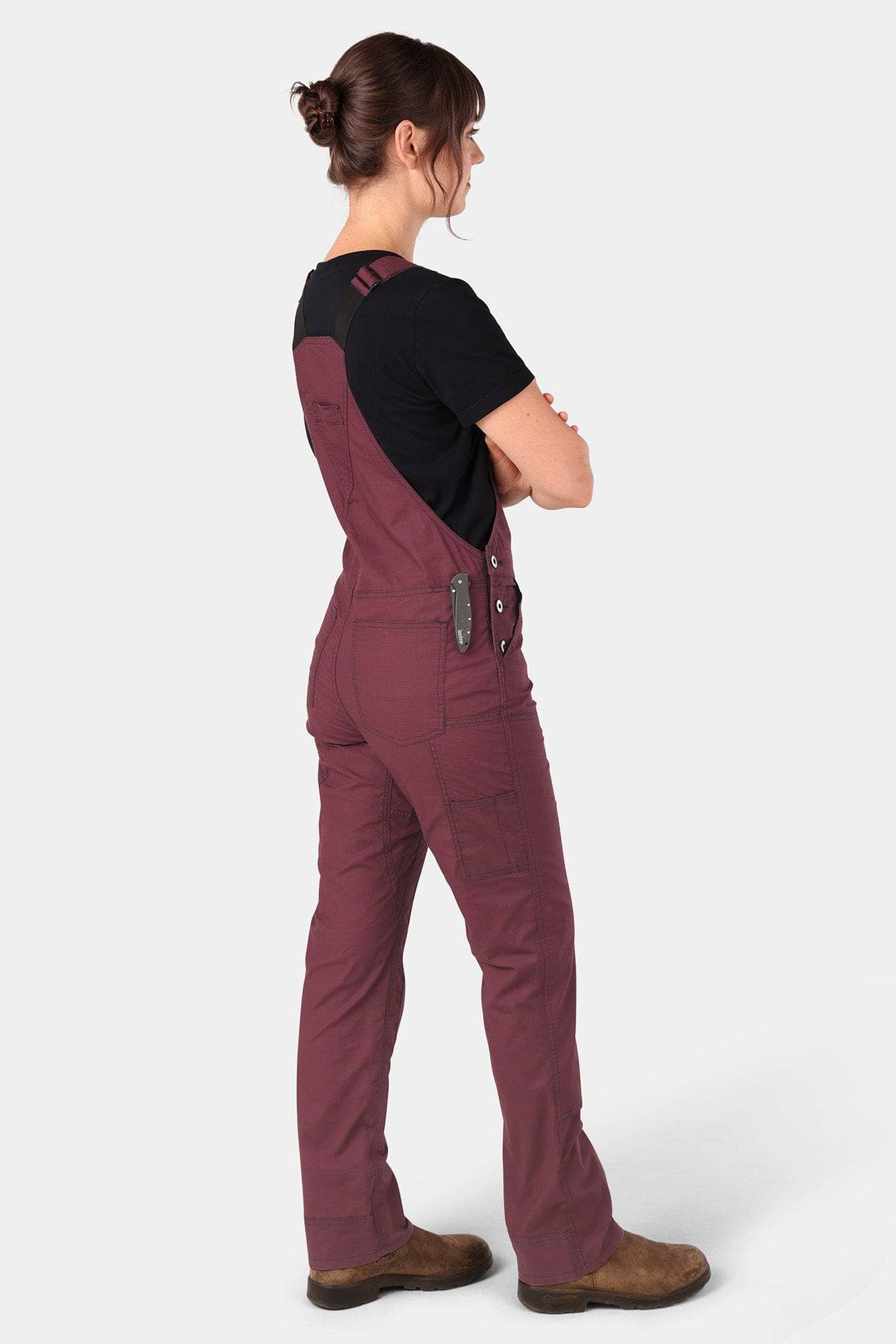 Freshley Overalls in Ultra Light Elderberry Ripstop - Image 4