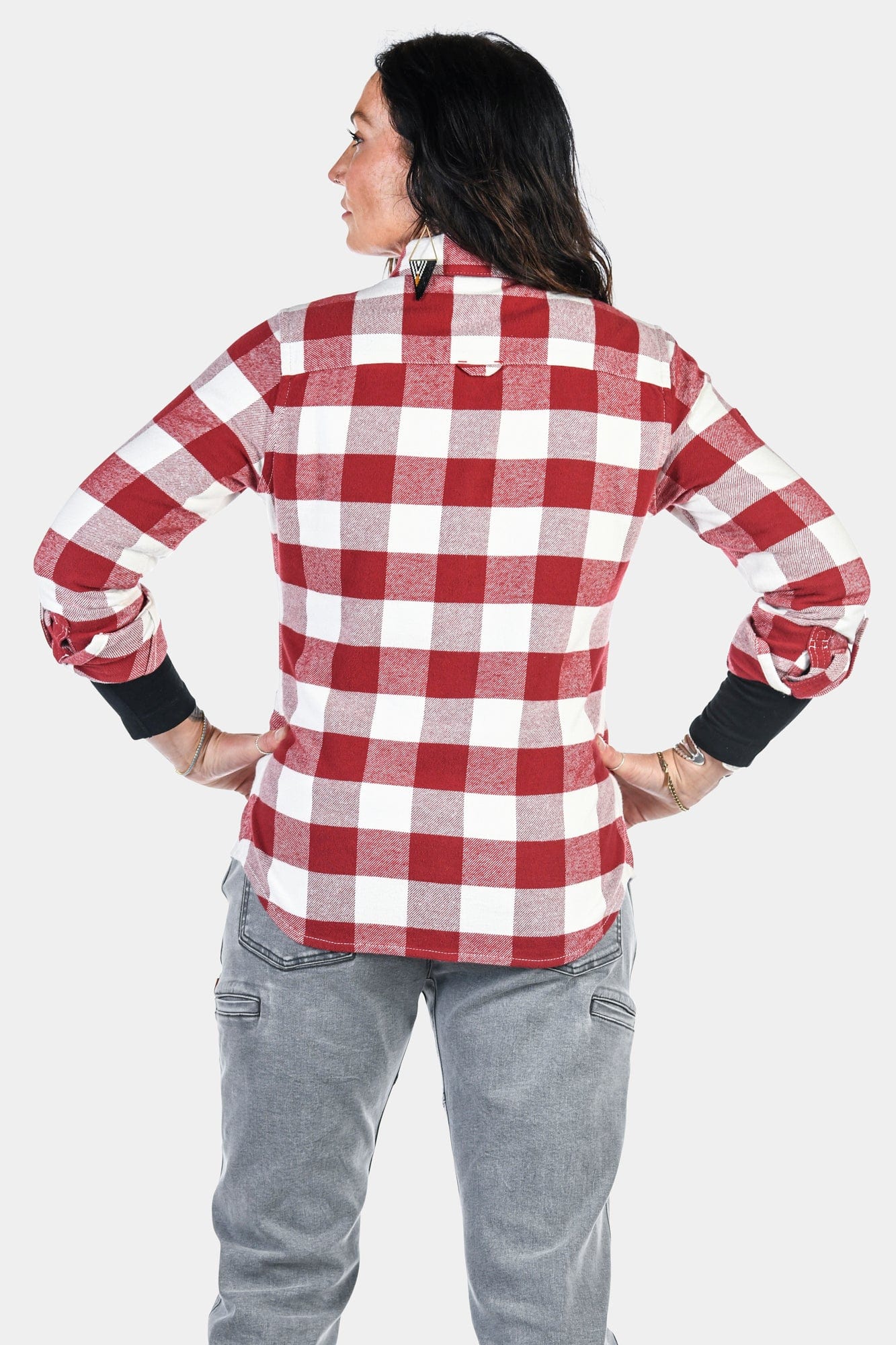 Givens Work Shirt in Chunky Buffalo Flannel - Image 4