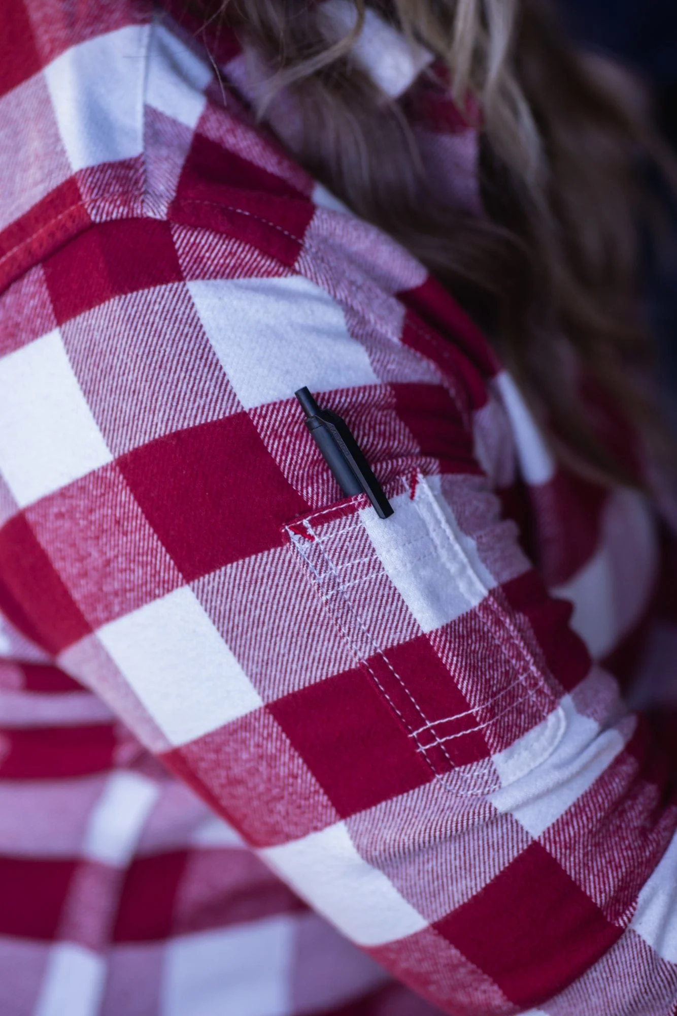 Givens Work Shirt in Chunky Buffalo Flannel - Image 5