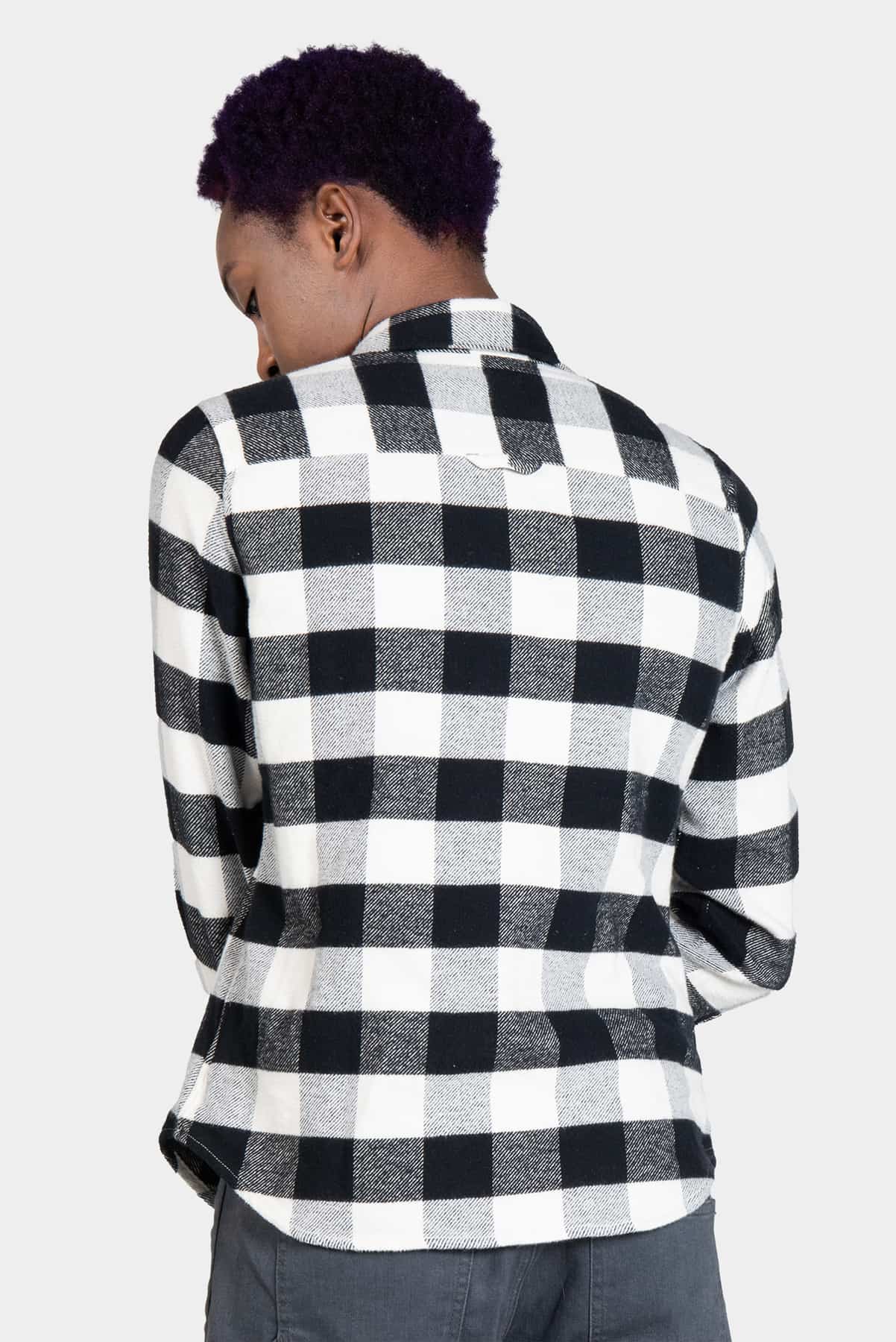 Givens Work Shirt in Chunky Buffalo Flannel - Image 3