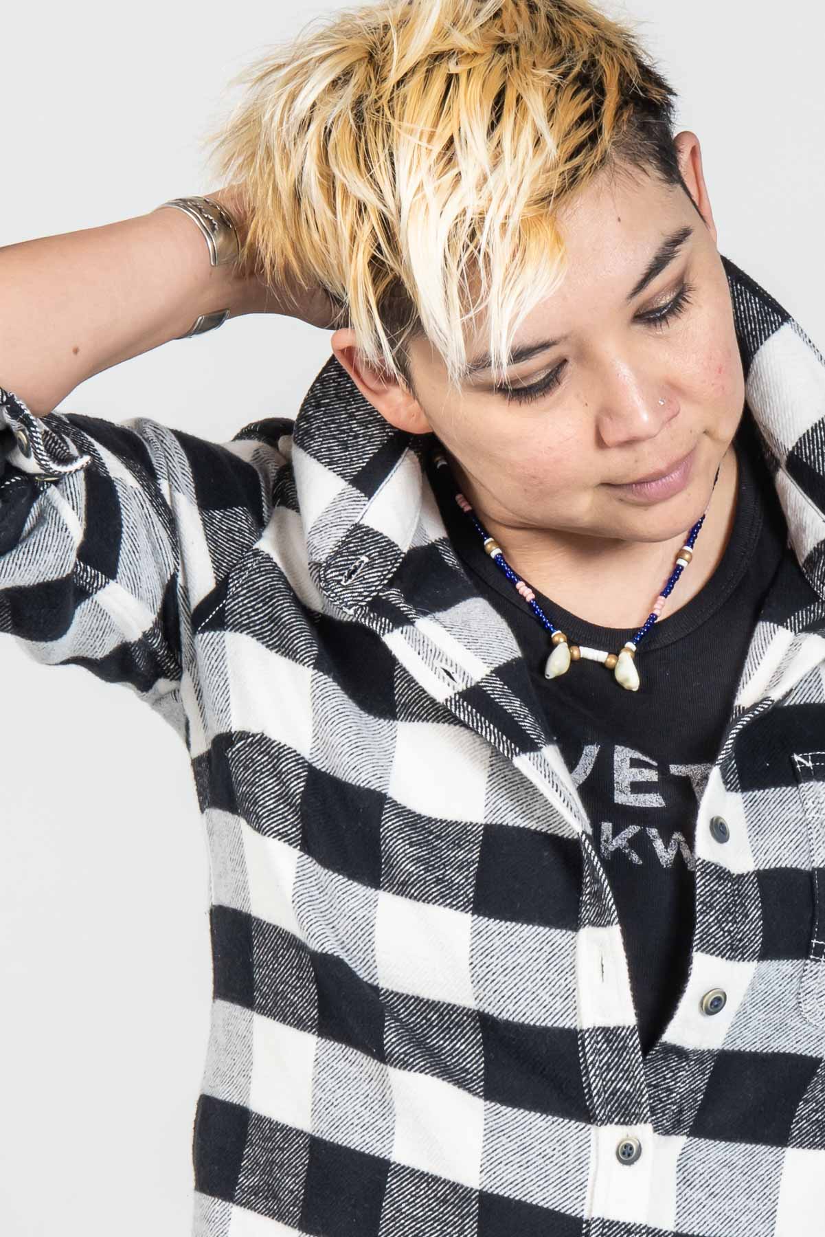 Givens Work Shirt in Chunky Buffalo Flannel - Image 5
