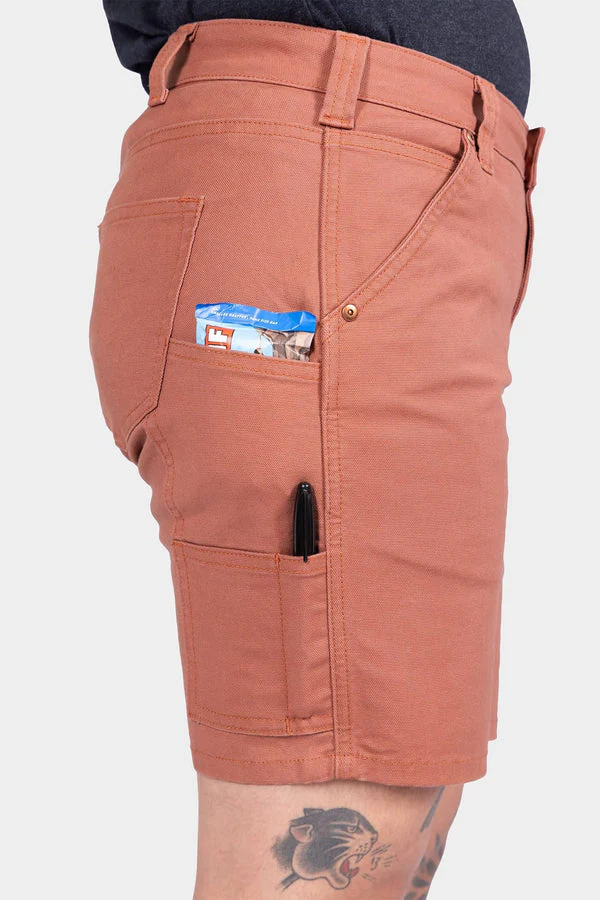 GO TO™ Stretch Canvas Short in Terracotta - Image 4