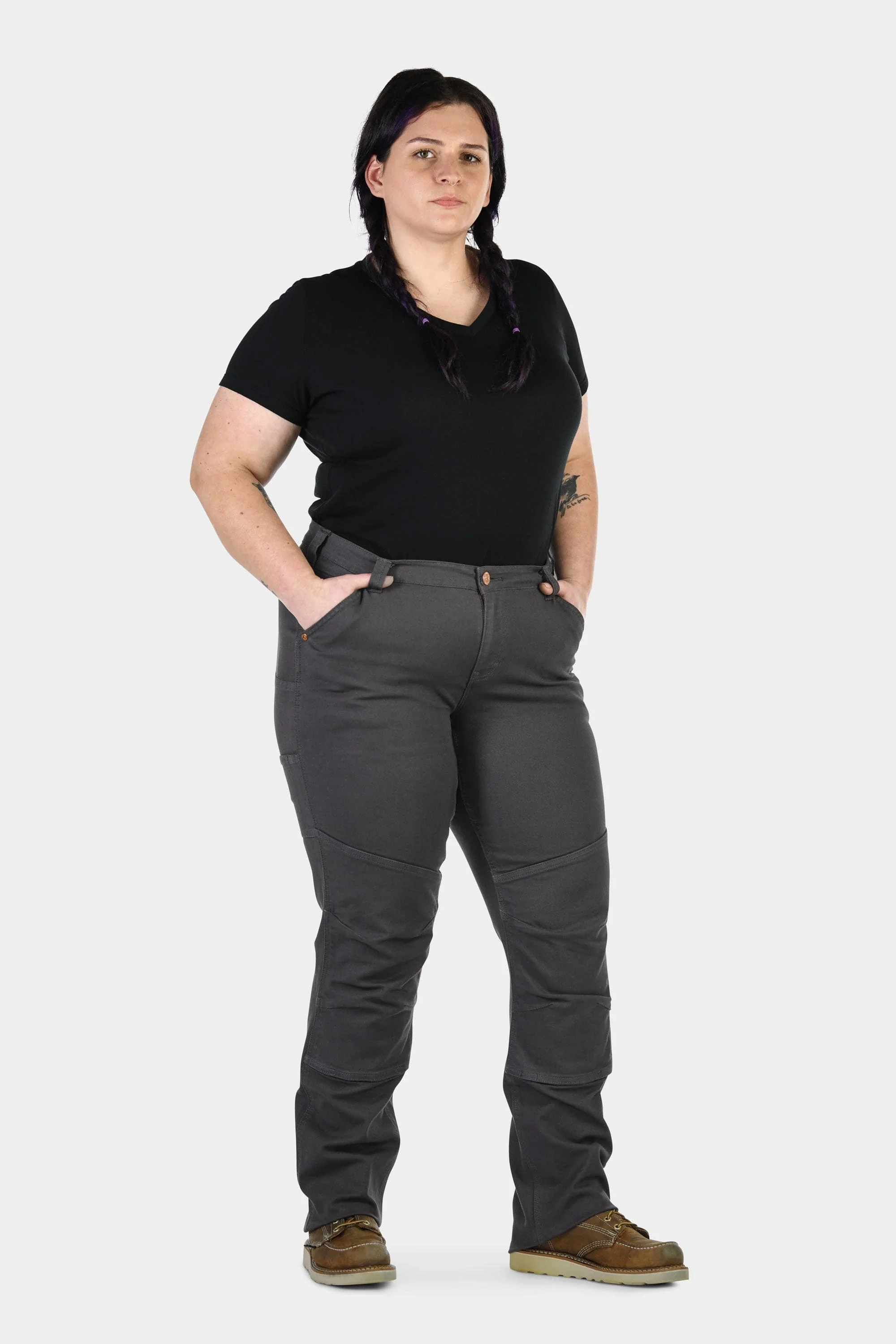 GO TO™ Stretch Canvas Pants in Cement Grey - Image 5