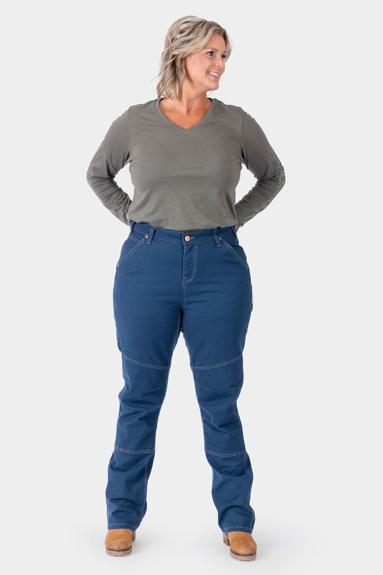 GO TO™ Stretch Canvas Pant in Atlantic Blue - Image 5