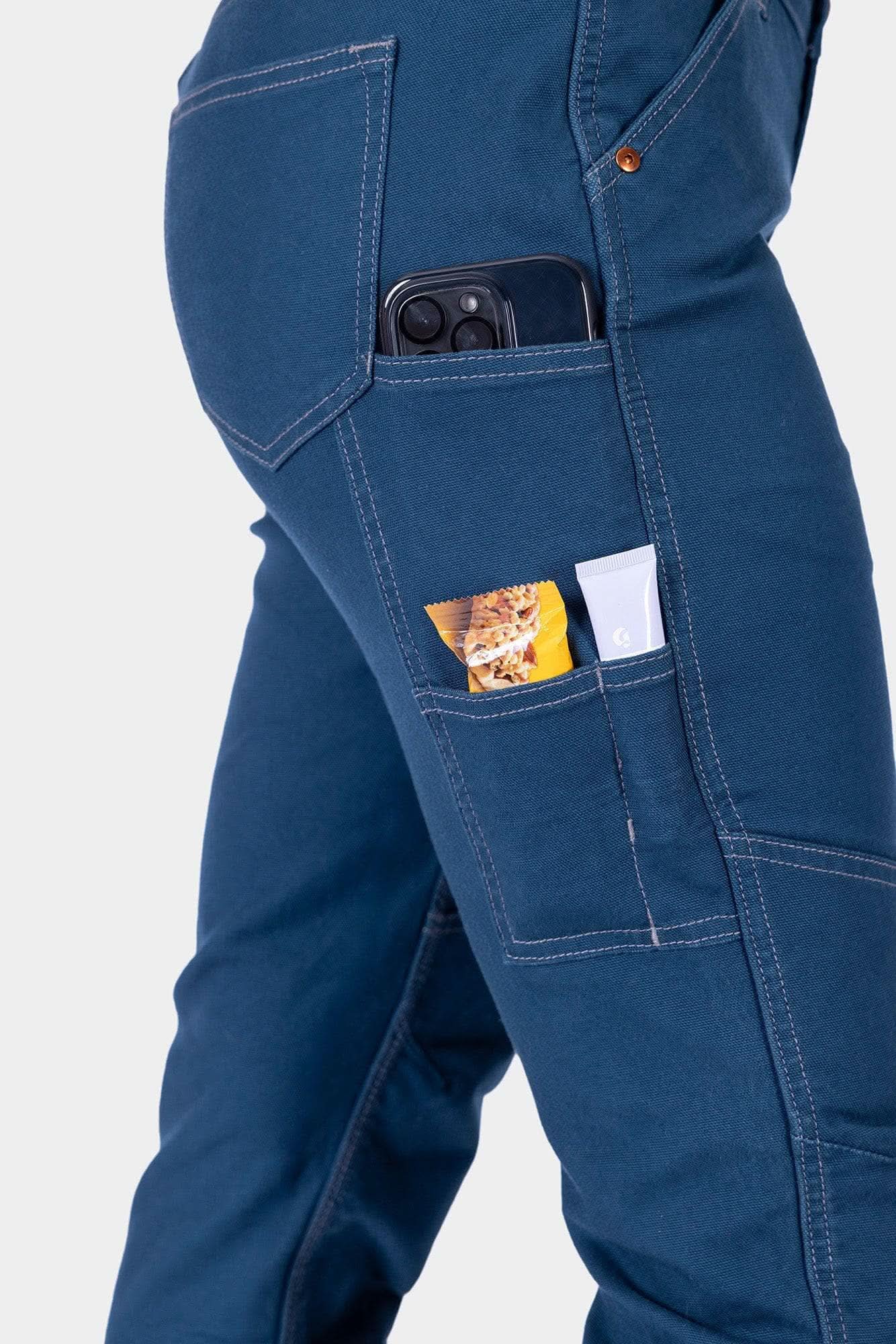 GO TO™ Stretch Canvas Pant in Atlantic Blue - Image 6