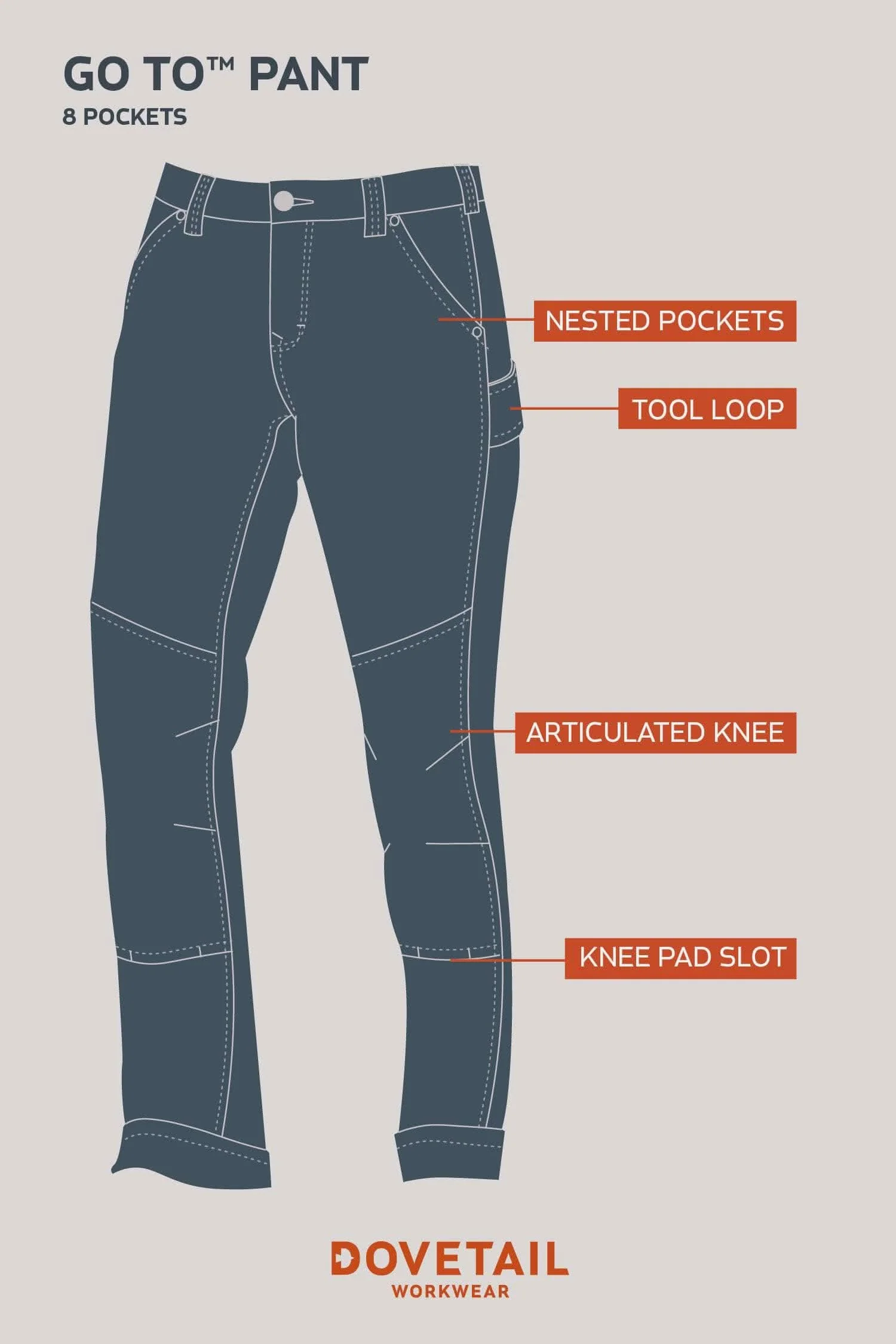 GO TO™ Stretch Canvas Pant in Atlantic Blue - Image 7