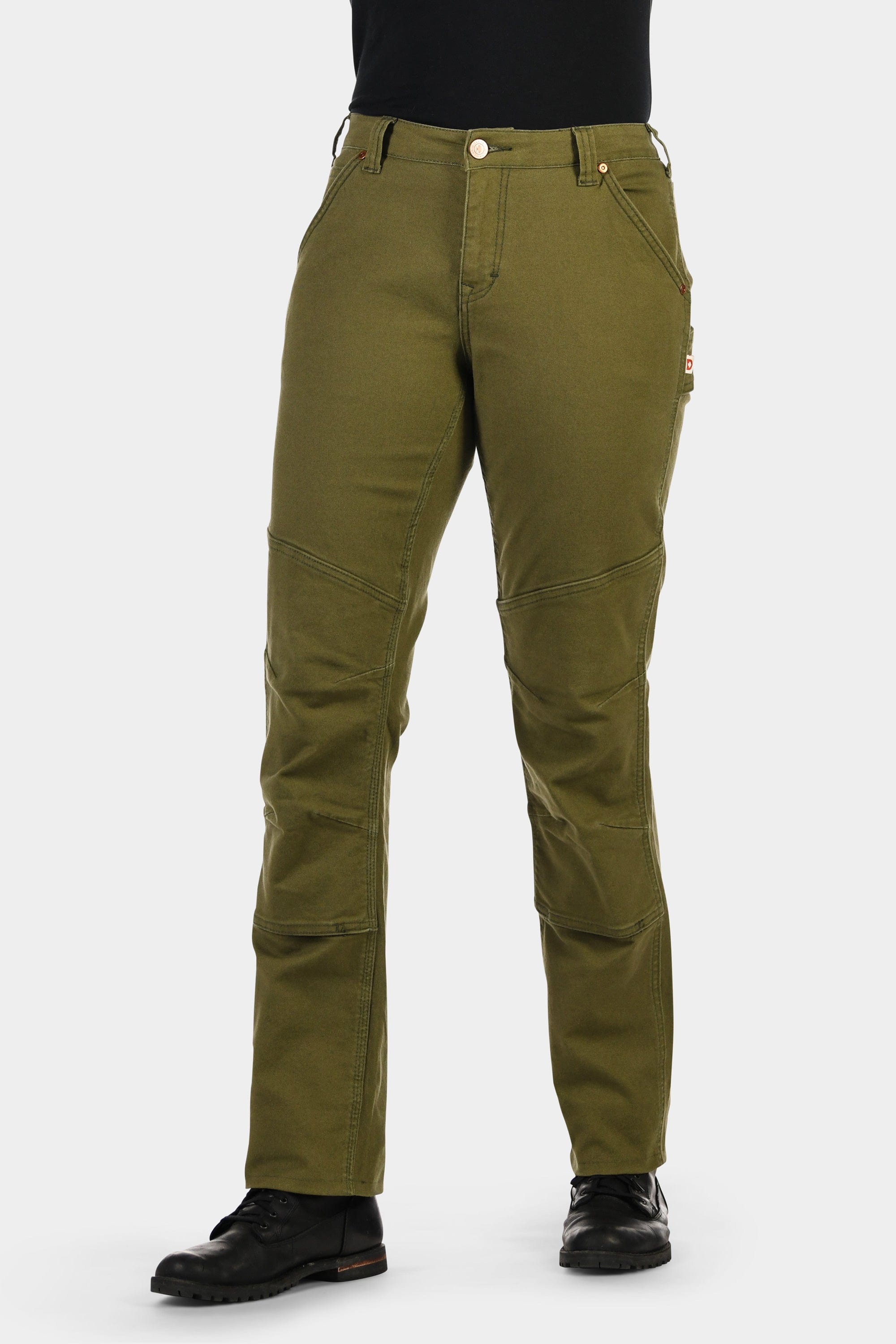 GO TO™ Stretch Canvas Pants in Kelp Green - Image 5