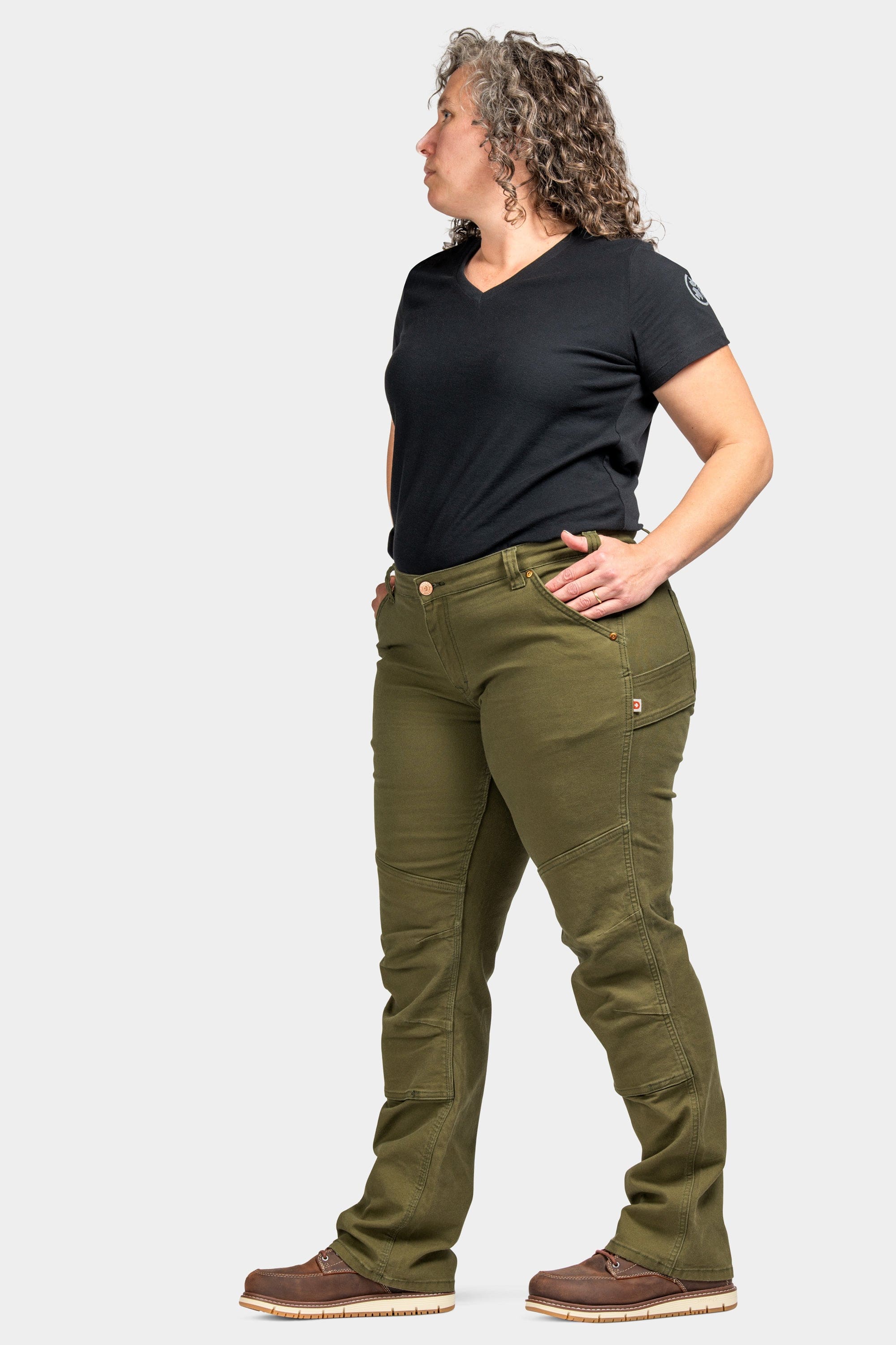 GO TO™ Stretch Canvas Pants in Kelp Green - Image 8