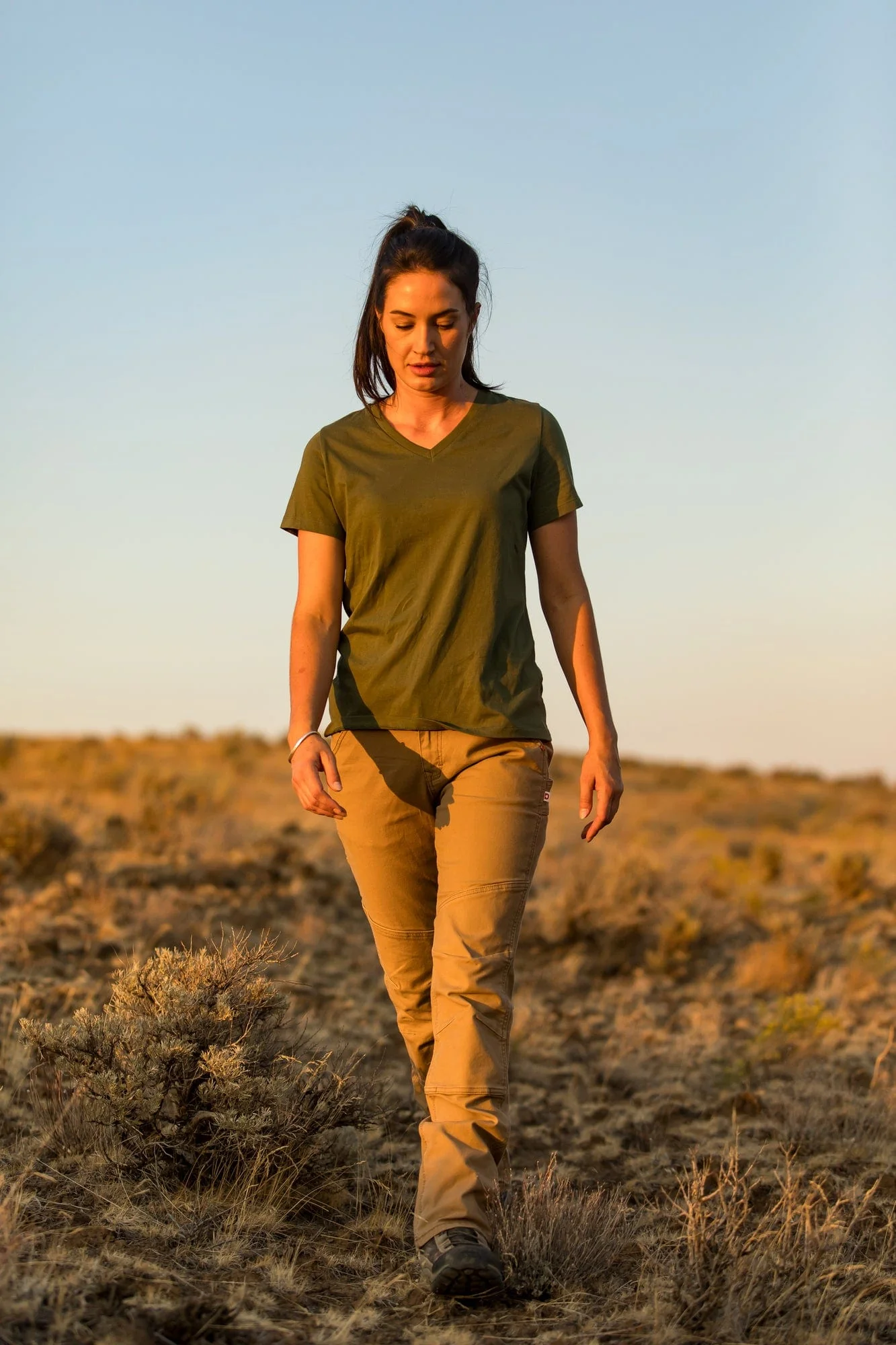 GO TO™ Stretch Canvas Pants in Sawdust Brown - Image 3