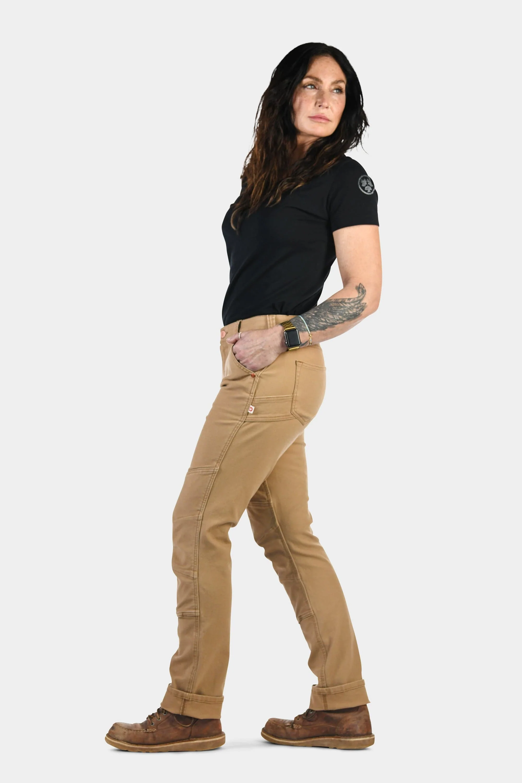 GO TO™ Stretch Canvas Pants in Sawdust Brown - Image 4