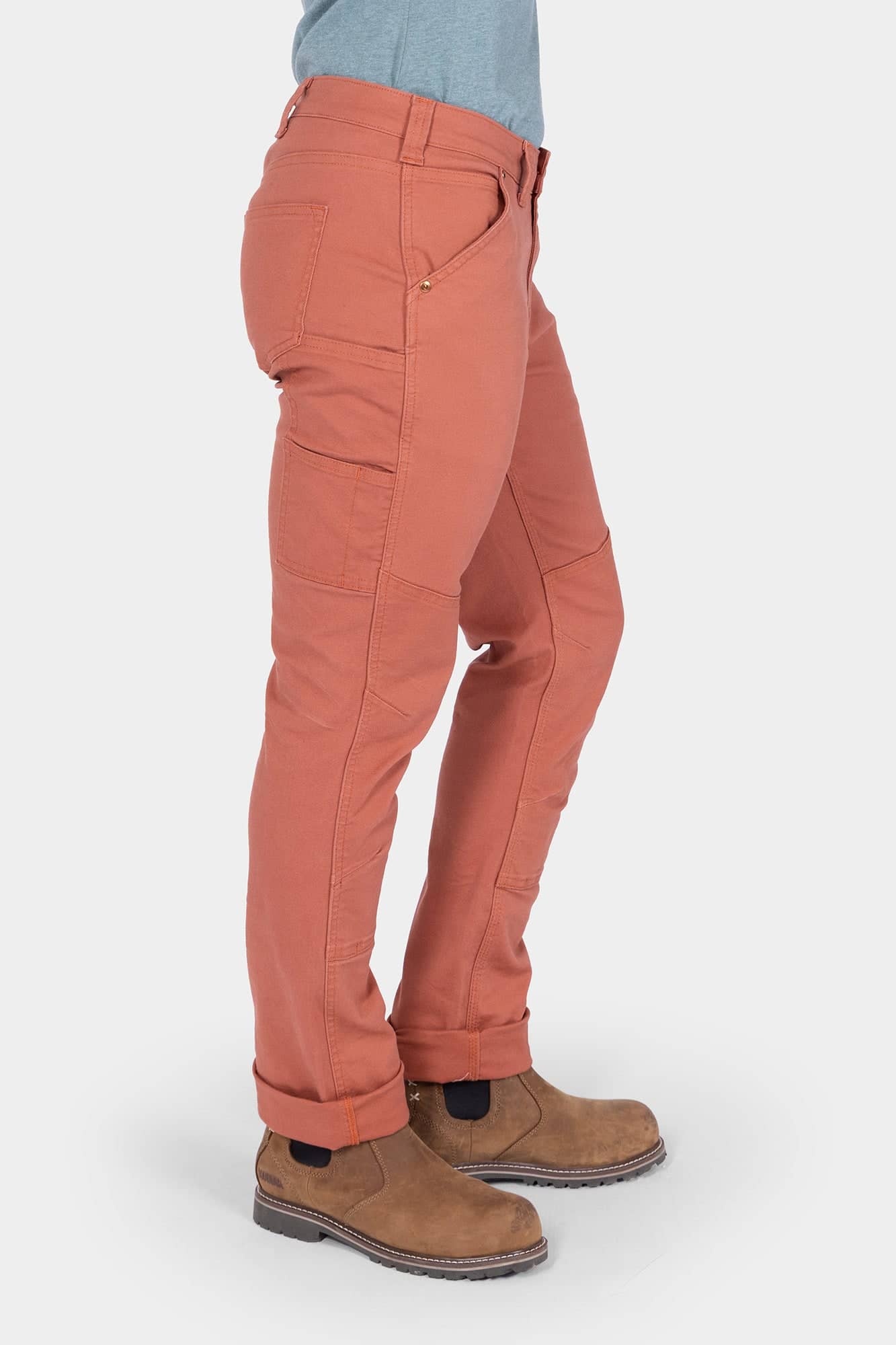 GO TO™ Stretch Canvas Pant in Terracotta - Image 5