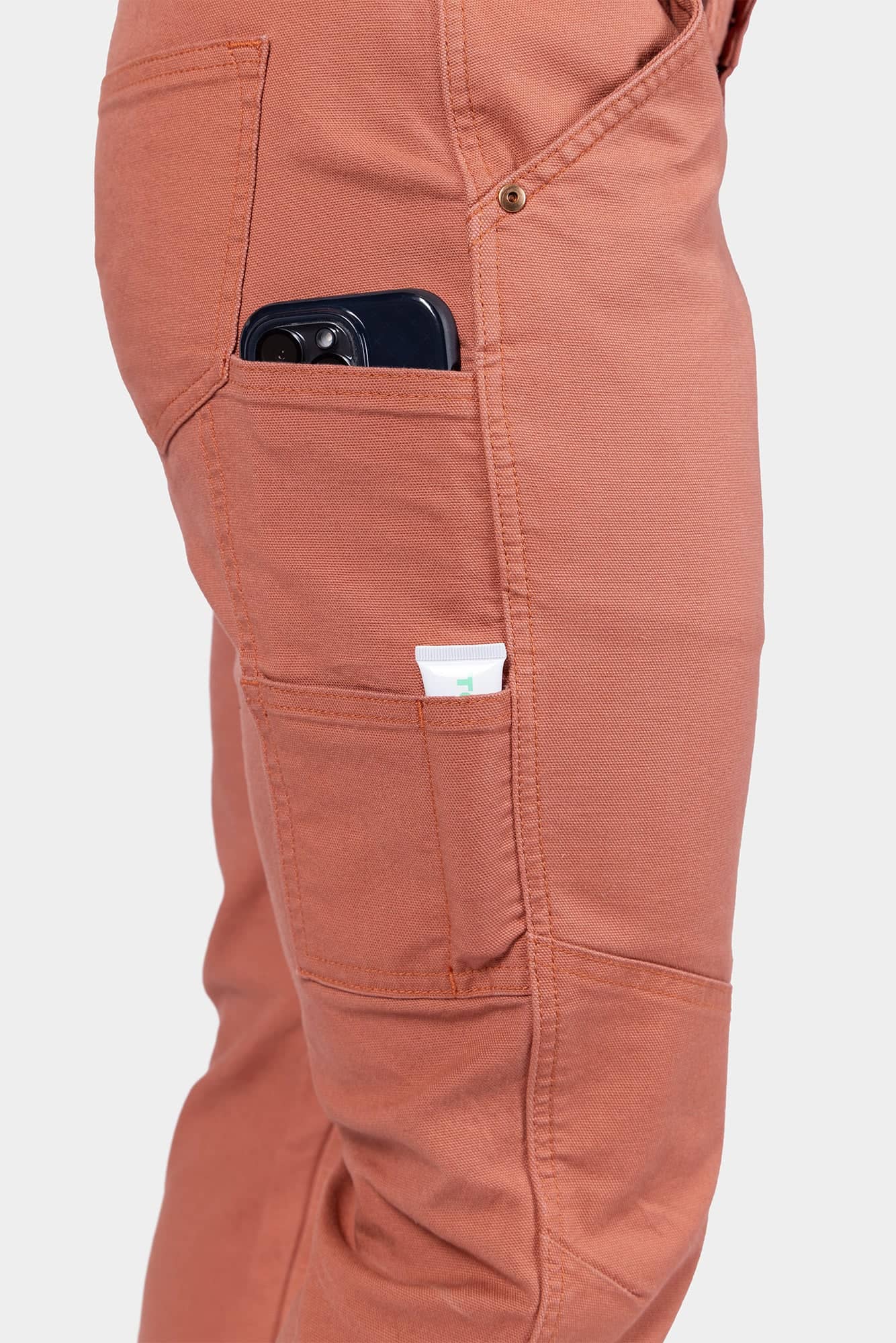 GO TO™ Stretch Canvas Pant in Terracotta - Image 7
