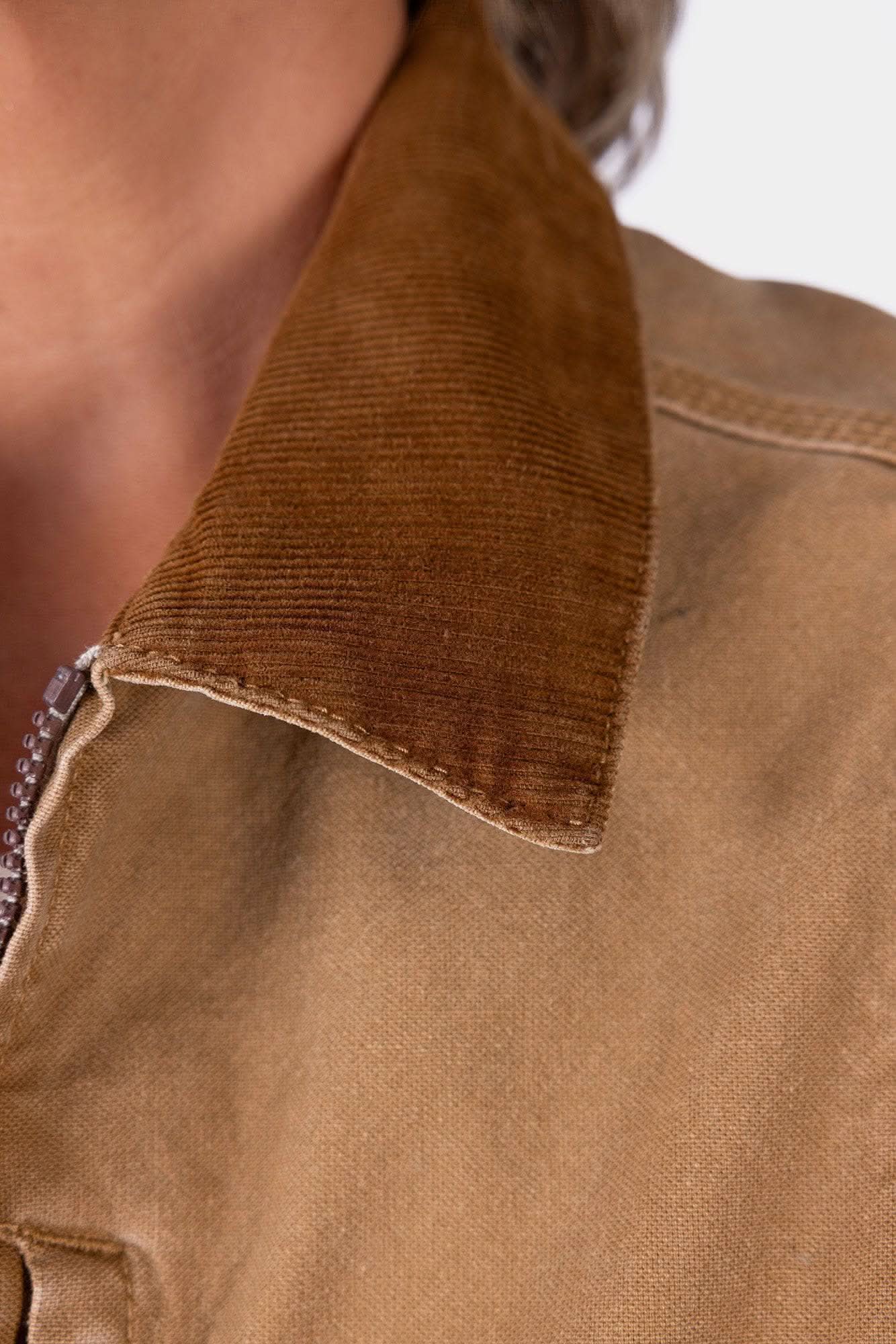 Old School Trucker Vest in Vintage Brown - Image 8
