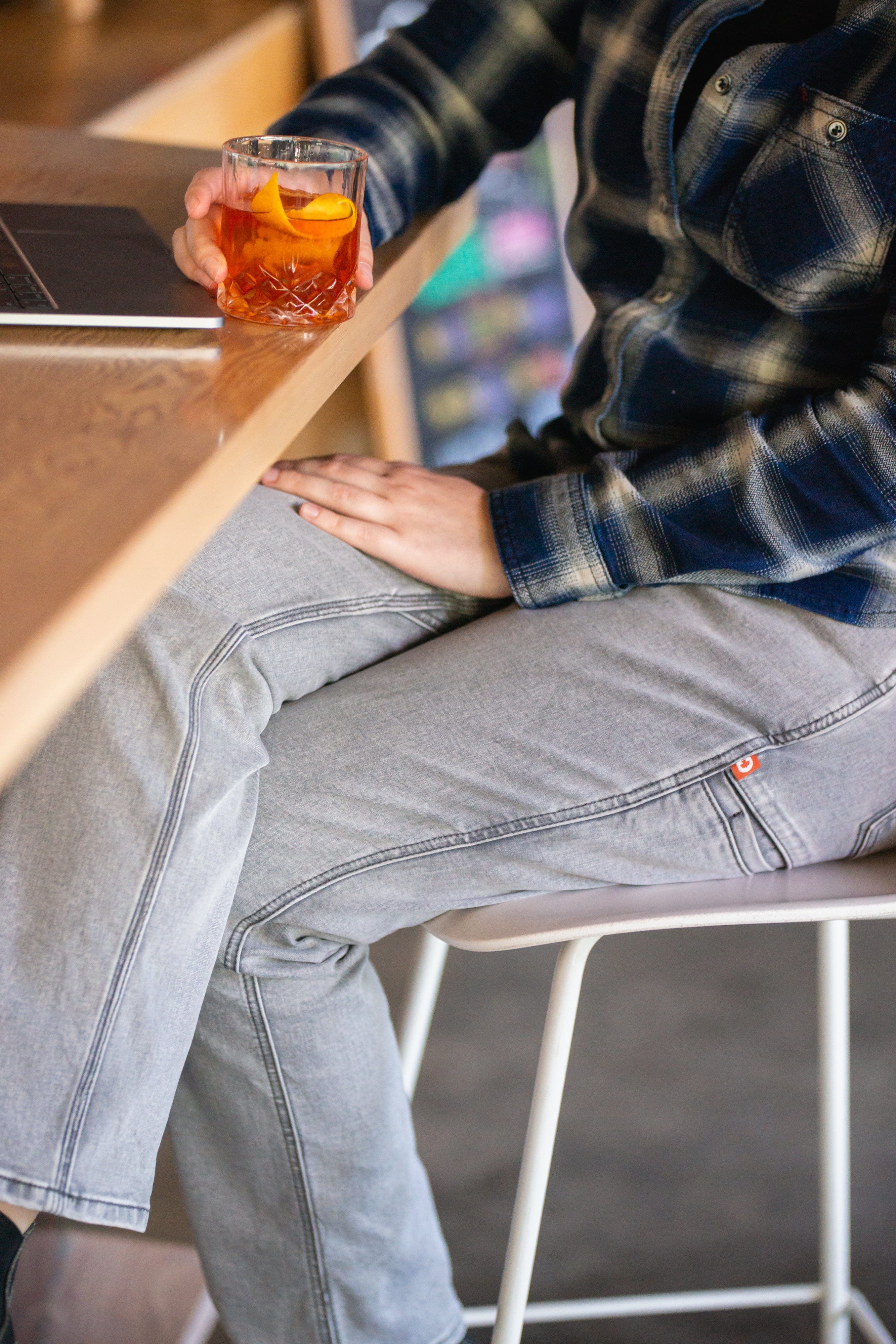 Shop Pant in Magnet Grey - Image 4