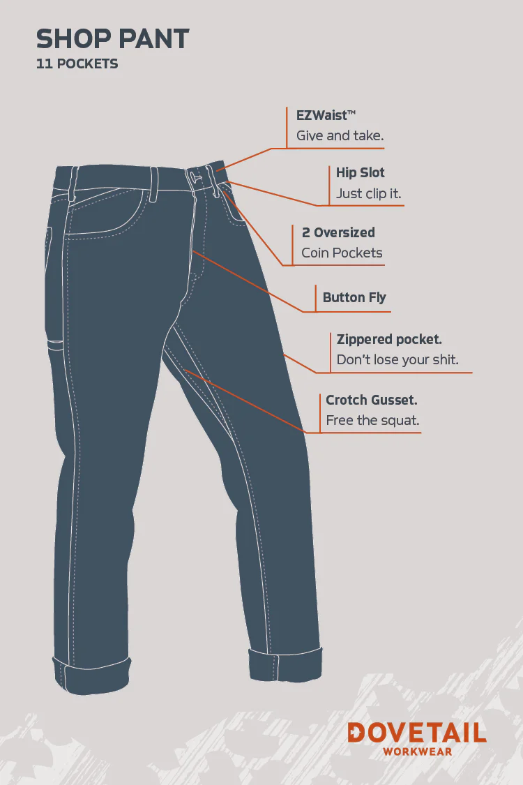 Shop Pant in Magnet Grey - Image 5