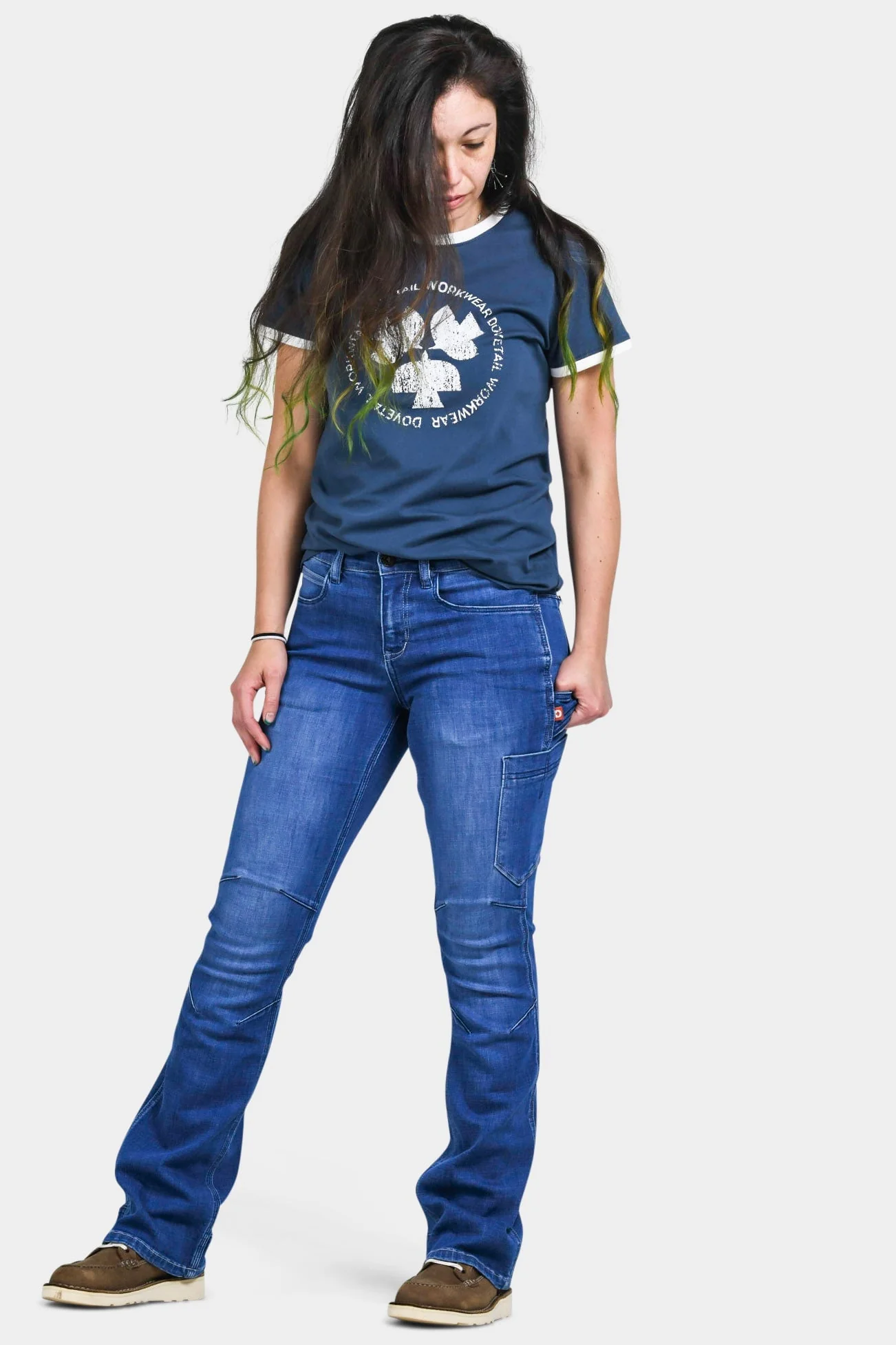 DX Bootcut in Blue Sky Denim - Image 4