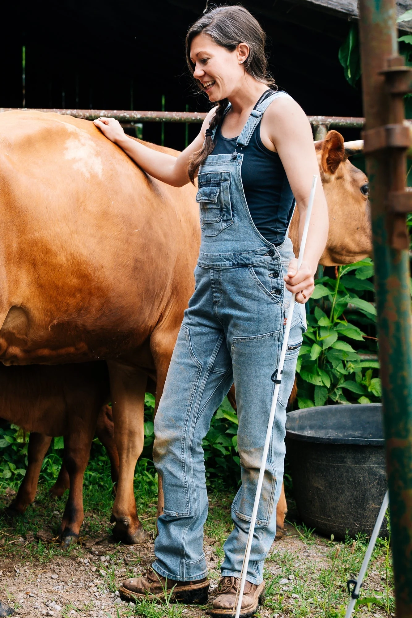 Freshley Overalls in Vintage Indigo Denim - Image 7