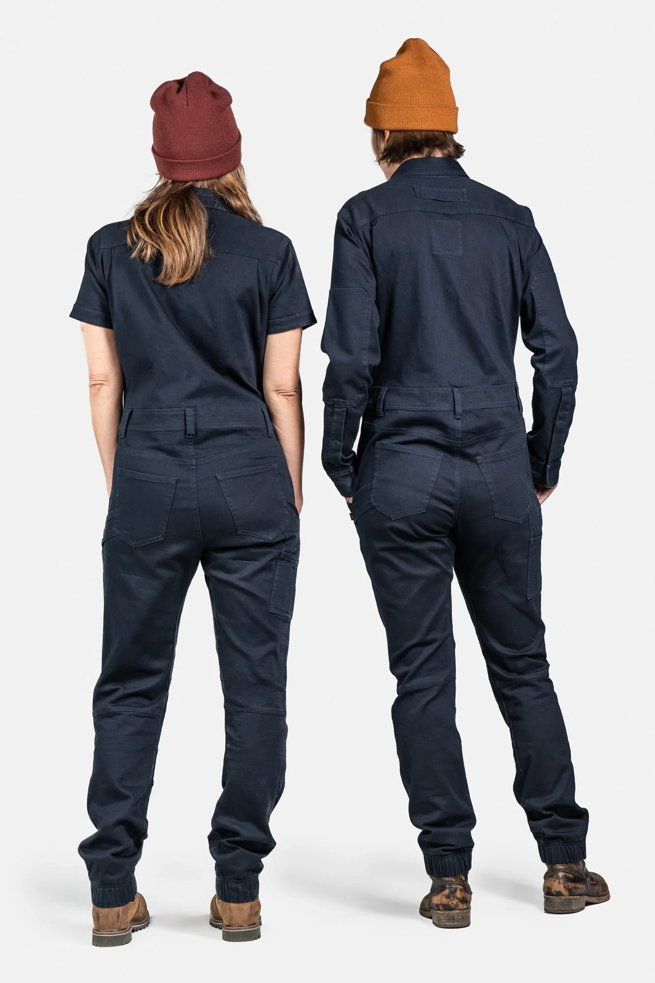 Hadley Long Sleeve Coveralls in Sulfur Navy - Image 3
