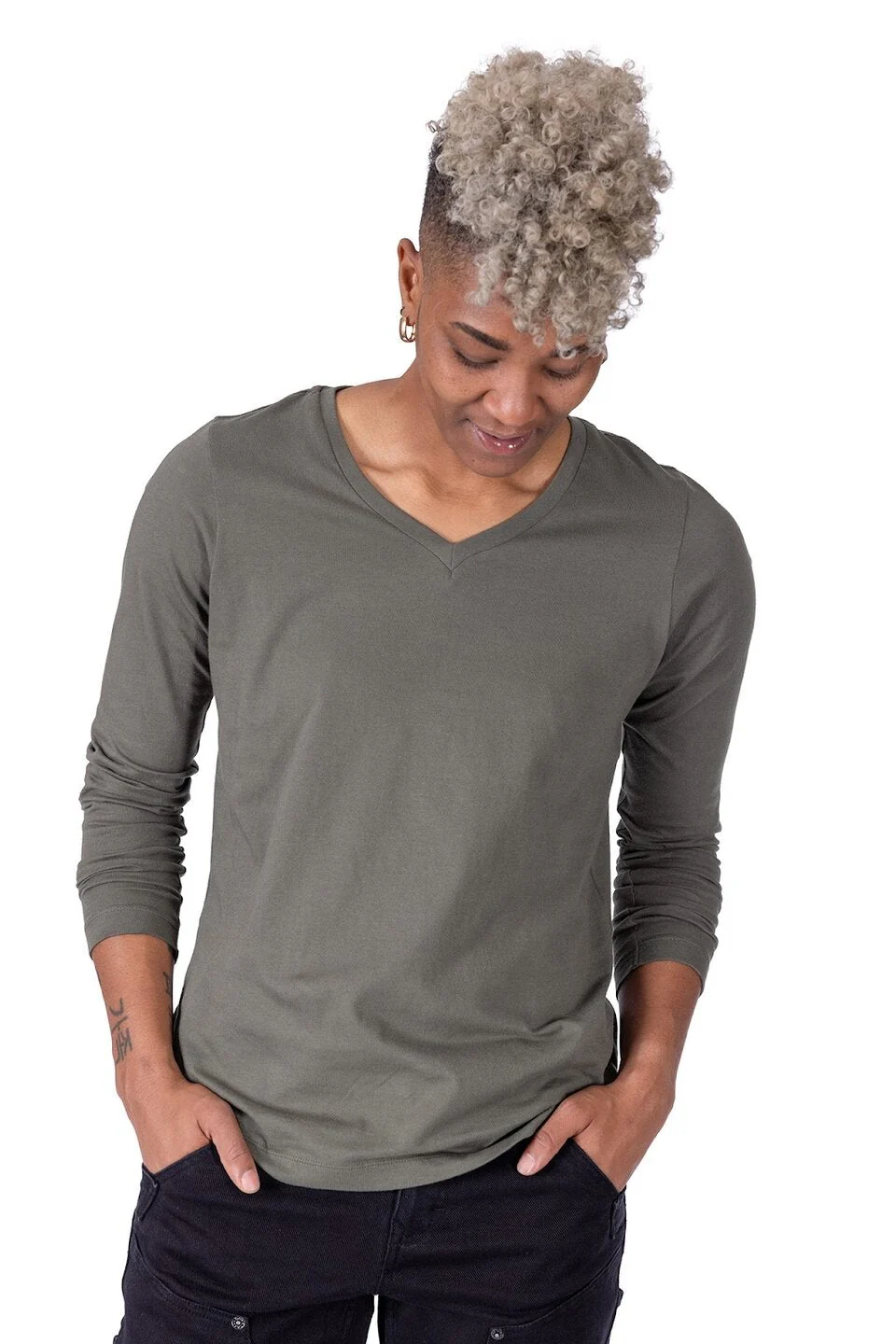 GO TO™ Long Sleeve V-Neck T-Shirt - Image 3