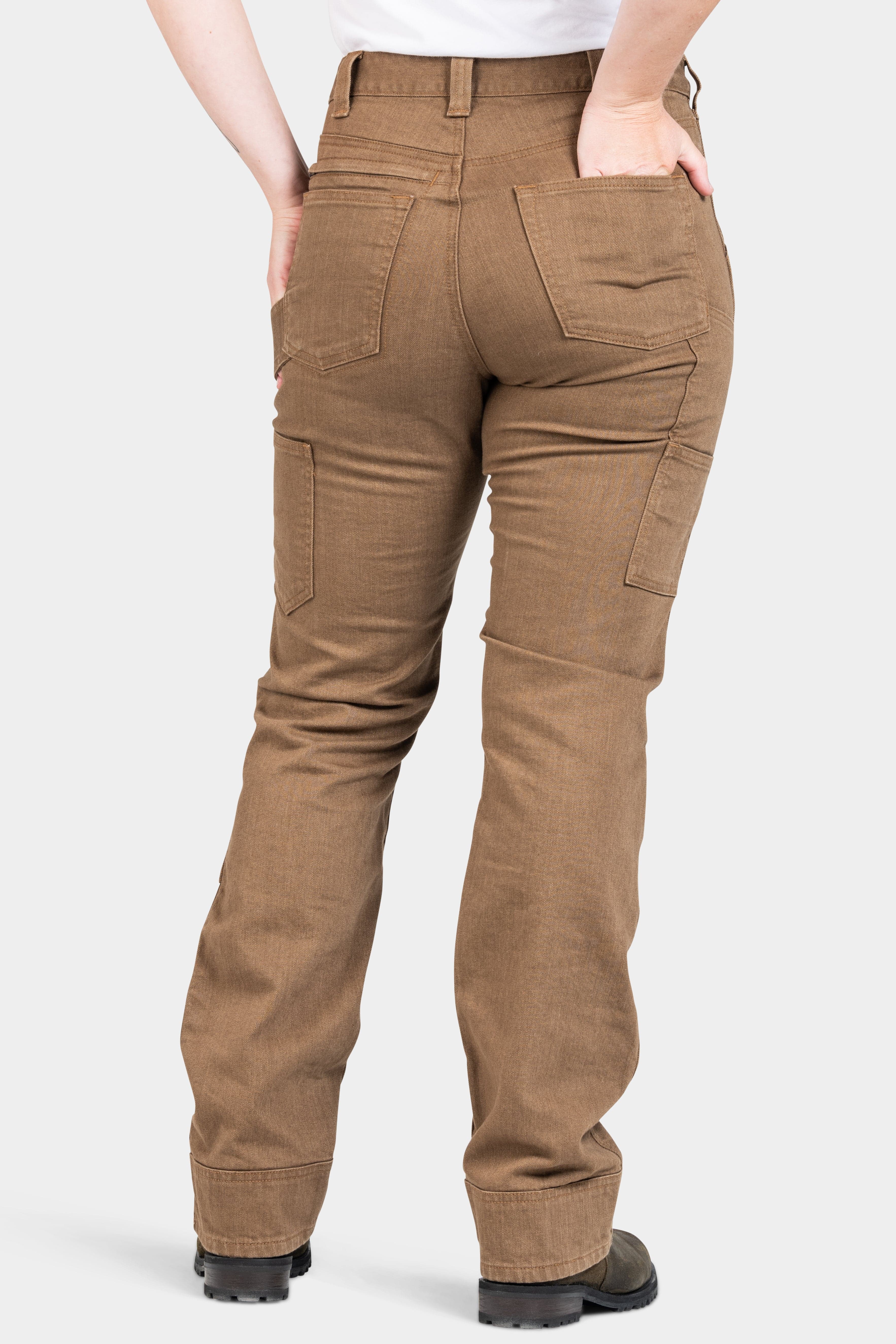 Old School High Rise in Dusty Brown Denim - Image 3