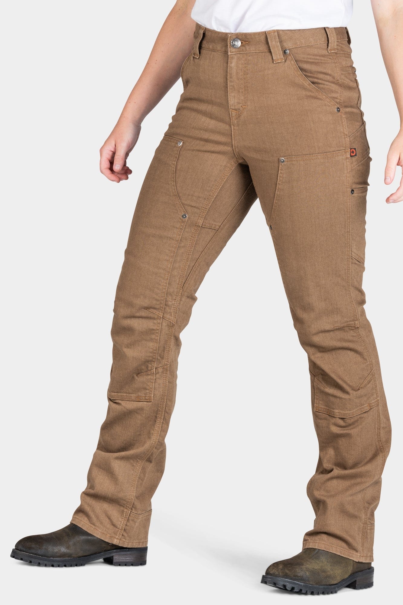 Old School High Rise in Dusty Brown Denim - Image 4