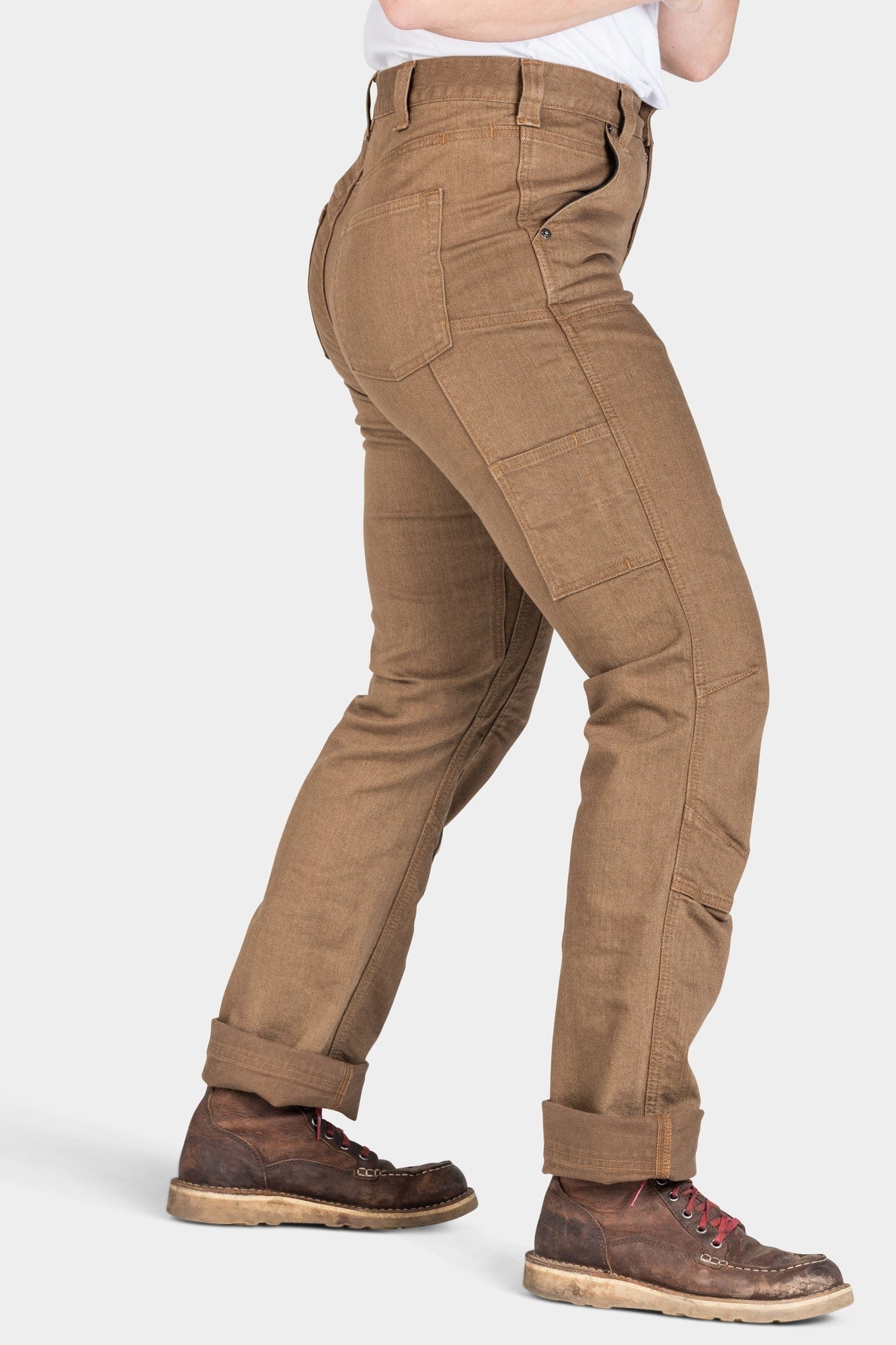 Old School High Rise in Dusty Brown Denim - Image 6
