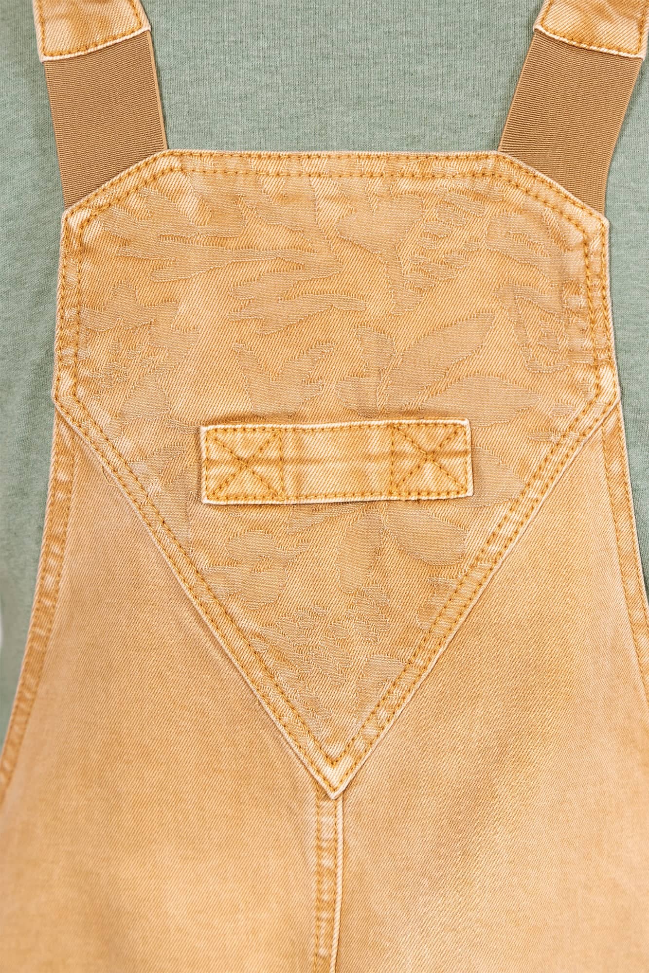 Utility Short Overalls in Tan Sandstone - Image 6