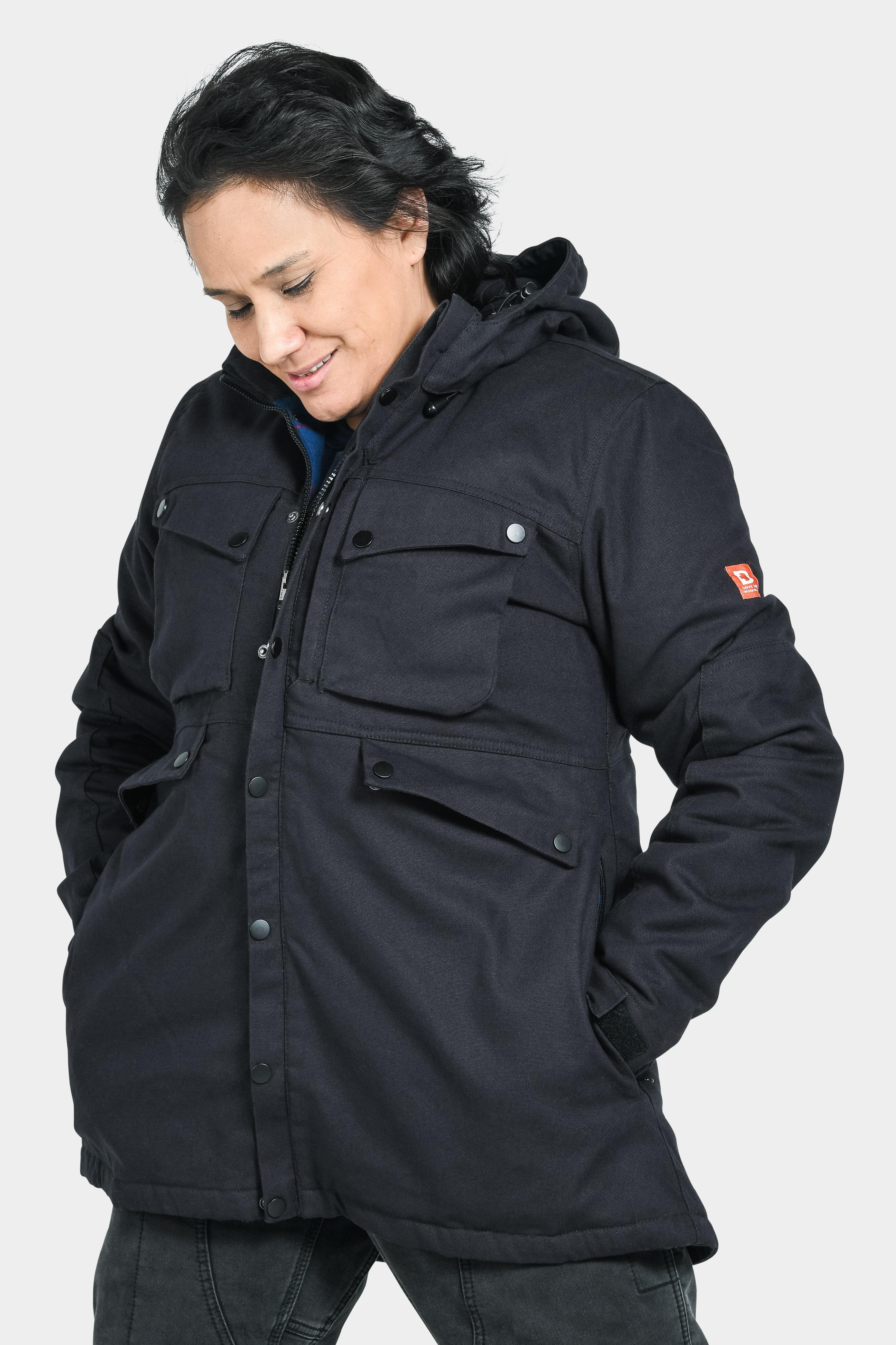 Kent X Chore Coat in Black - Image 3