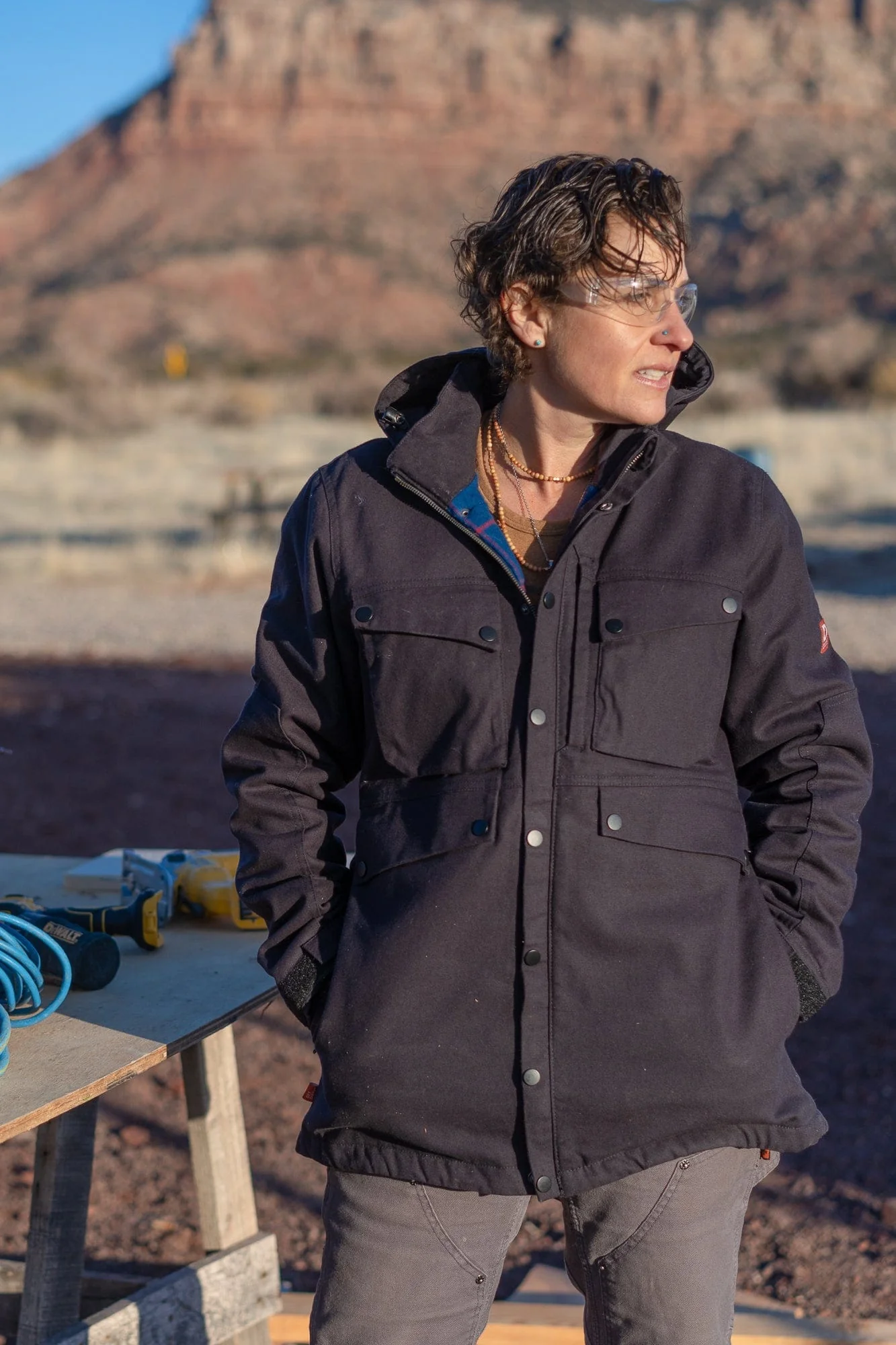 Kent X Chore Coat in Black - Image 6