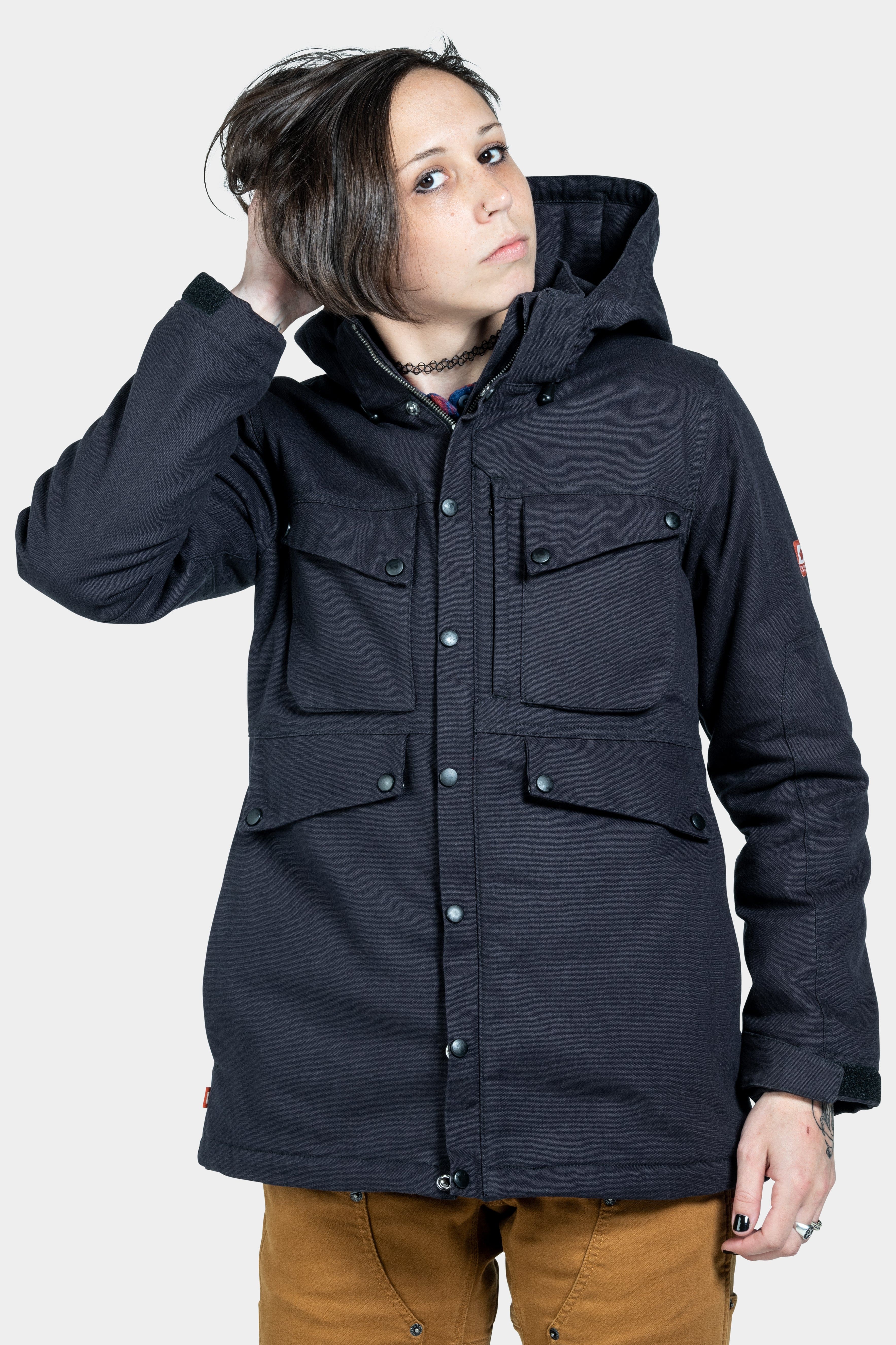 Kent X Chore Coat in Black - Image 7